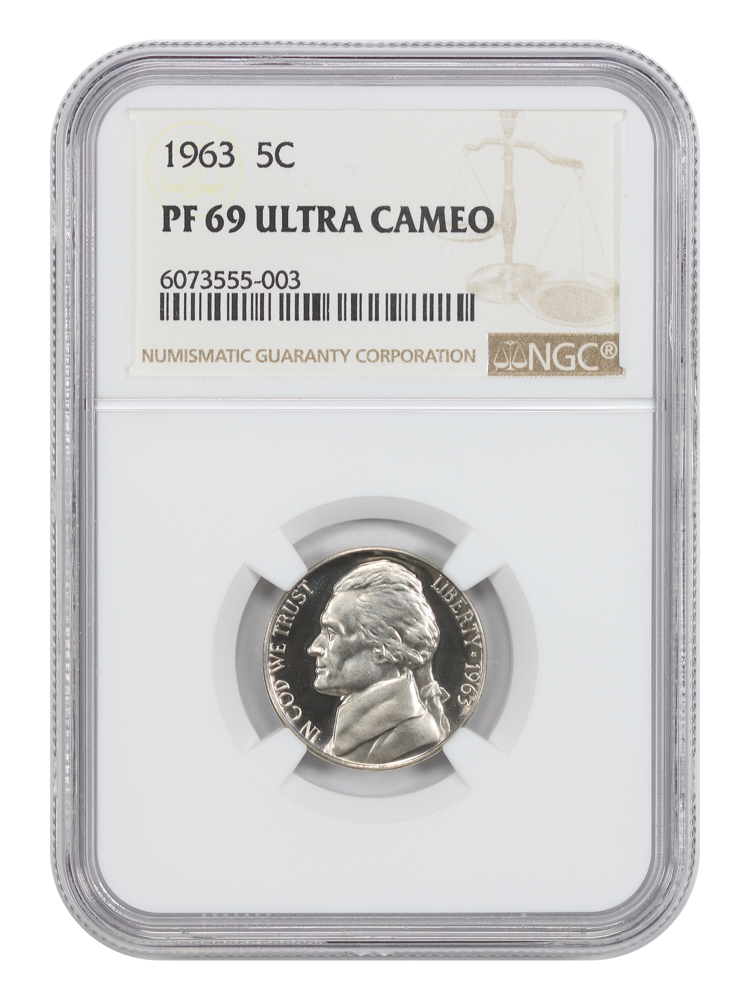1963 5C NGC PR69DCAM