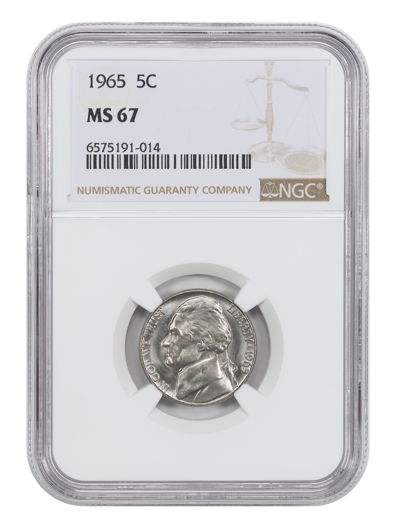 1965 5C NGC MS67