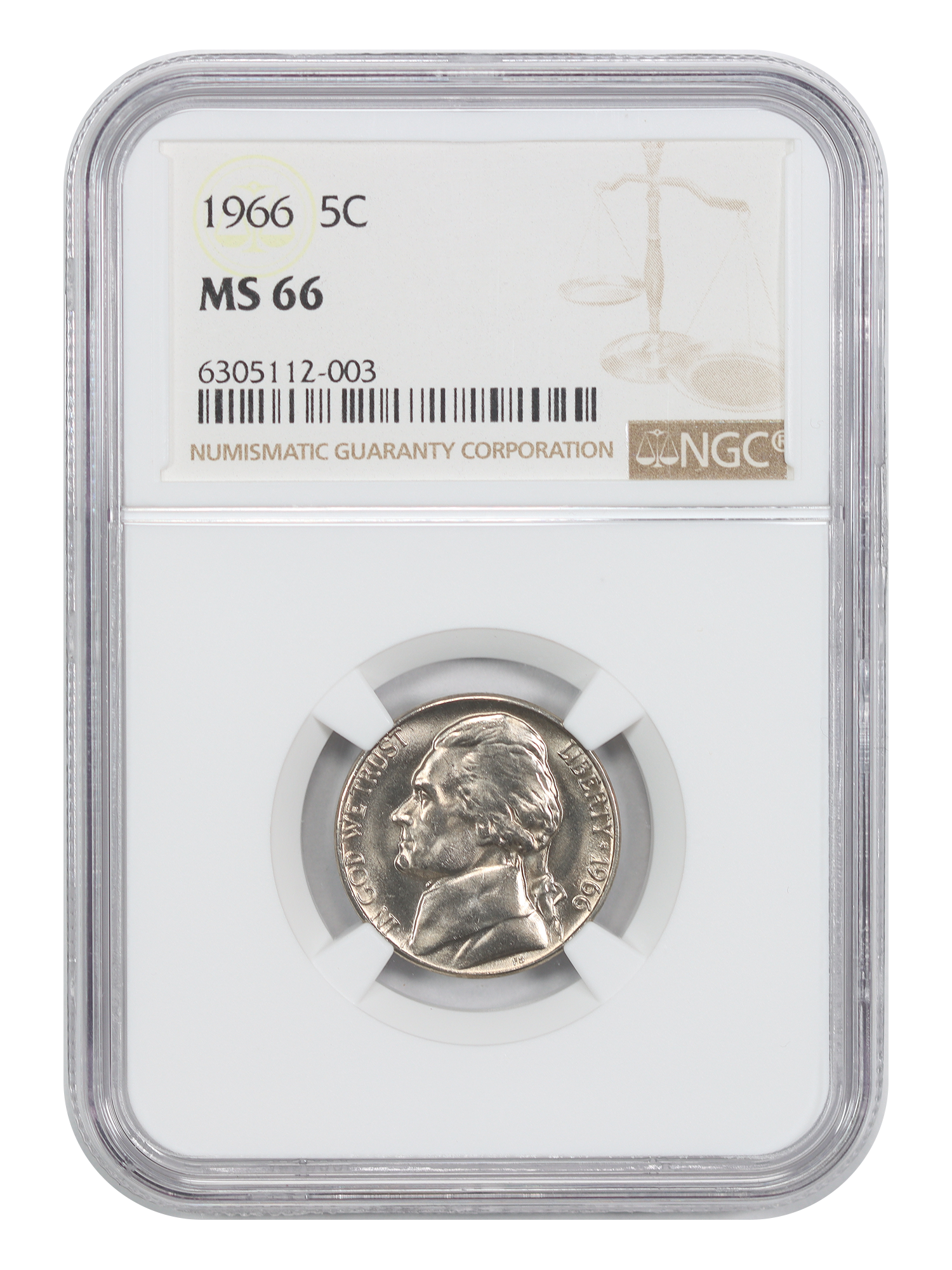 1966 5C NGC MS66
