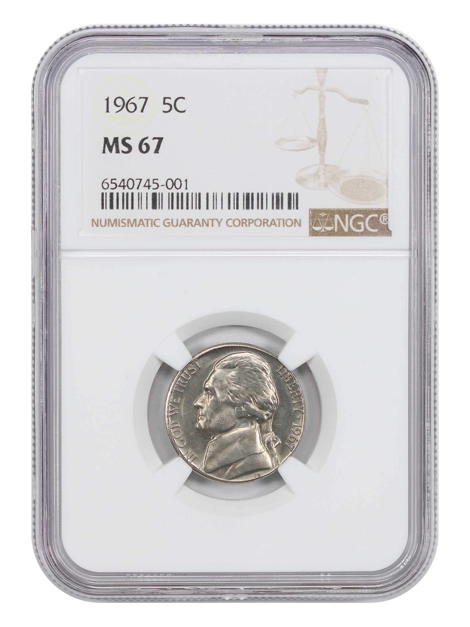 1967 5C NGC MS67