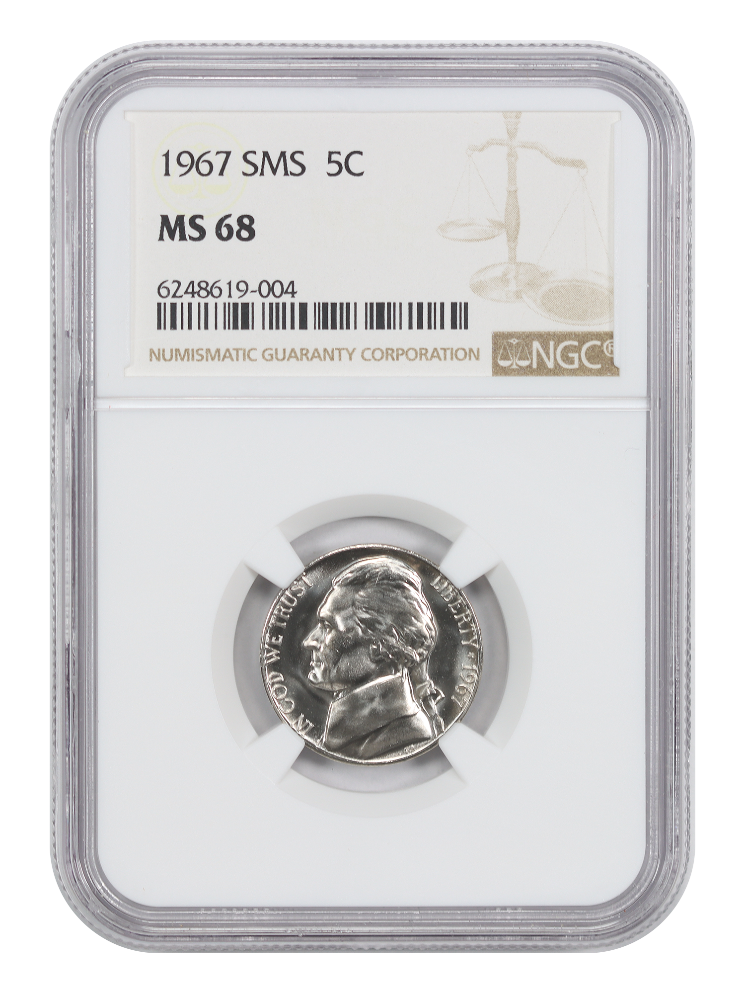 1967 5C NGC SP68 (Special Mint Set)