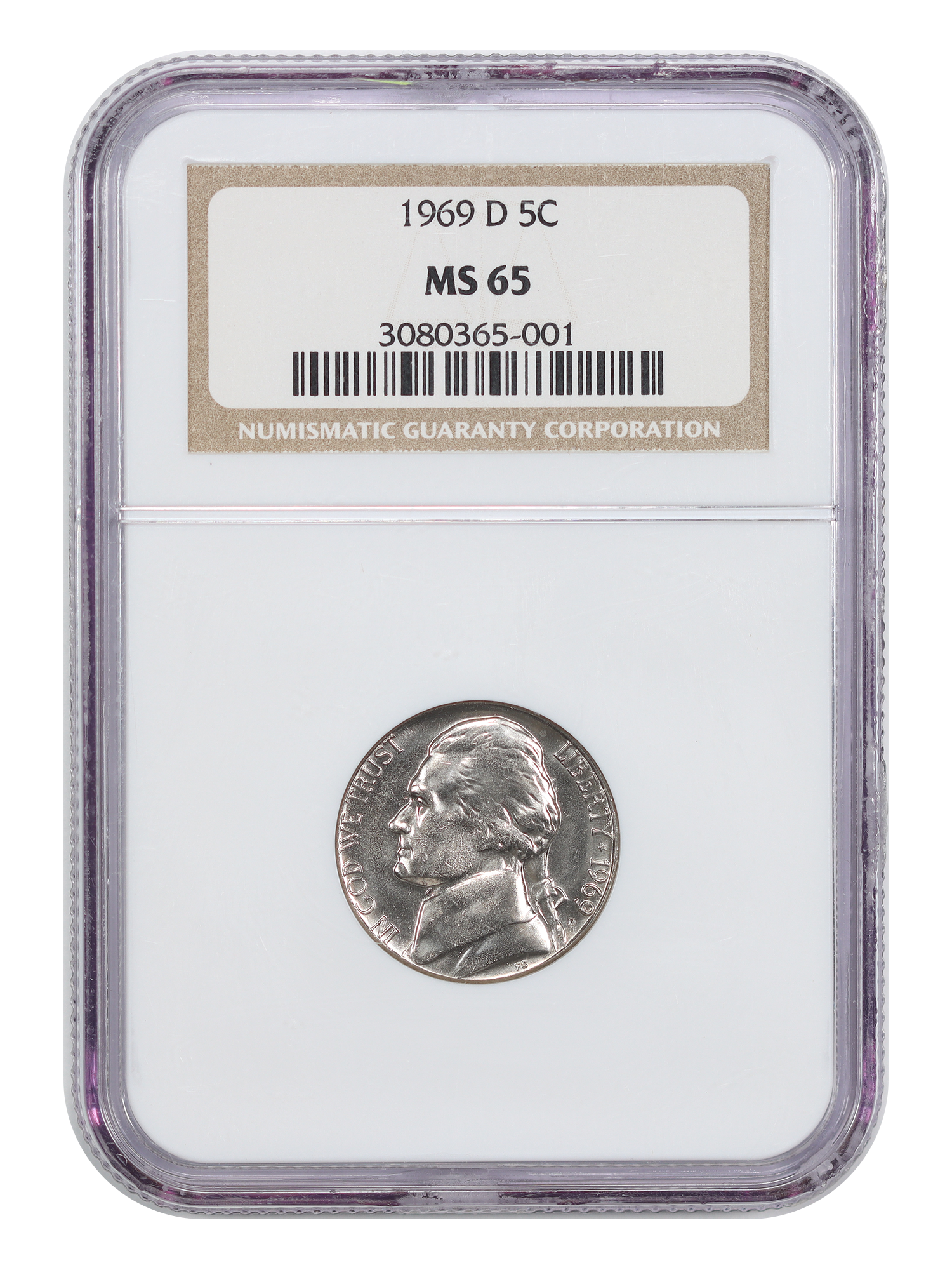 1969-D 5C NGC MS65