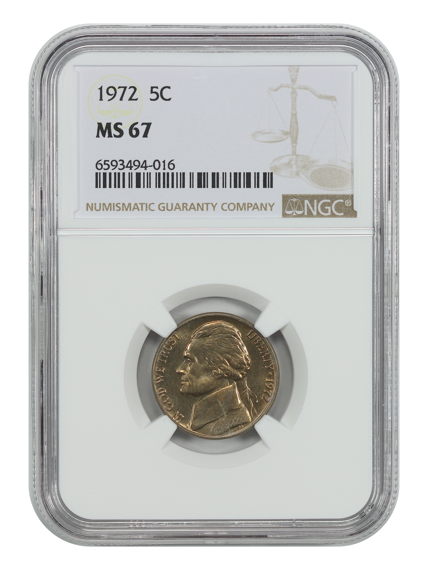 1972 5C NGC MS67