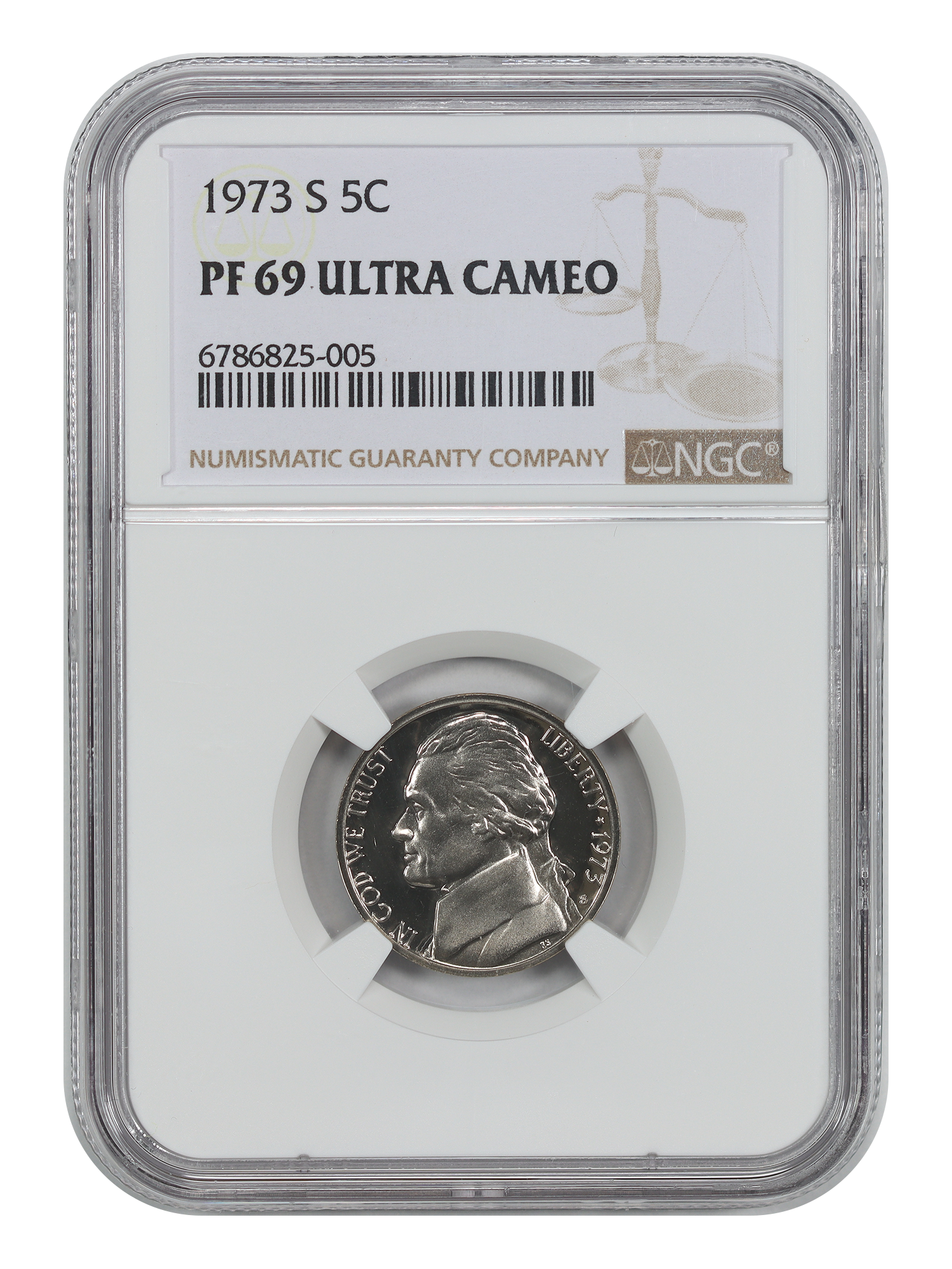 1973-S 5C NGC PR69DCAM