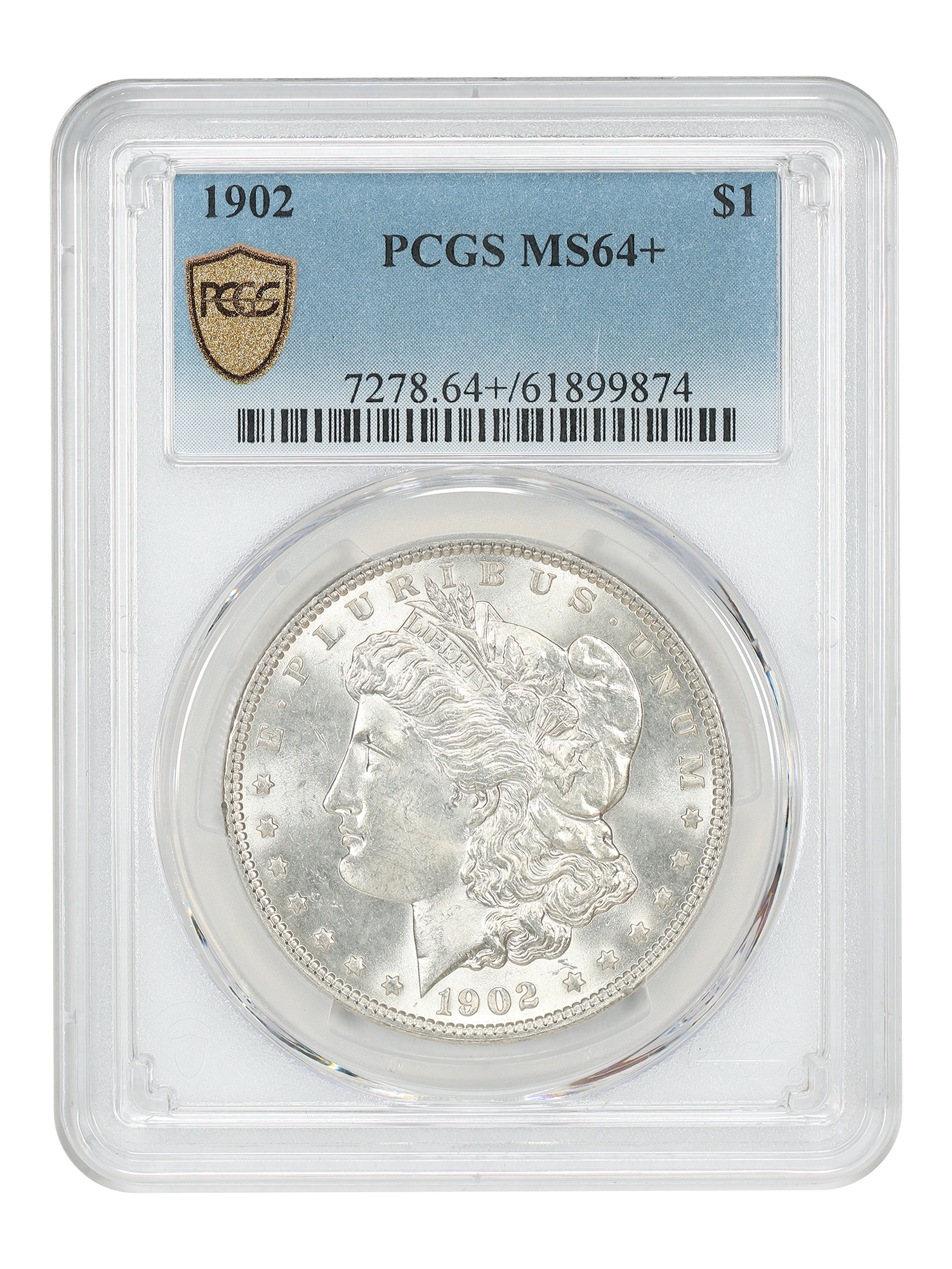 1902 $1 PCGS MS64+
