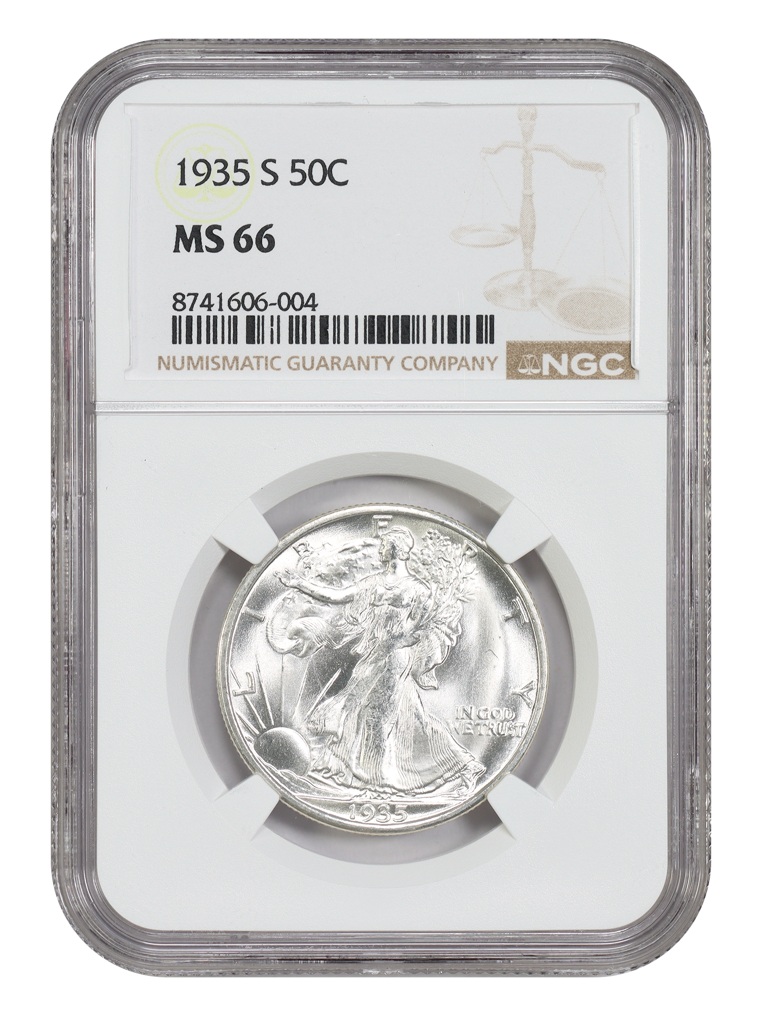 1935-S 50C NGC MS66