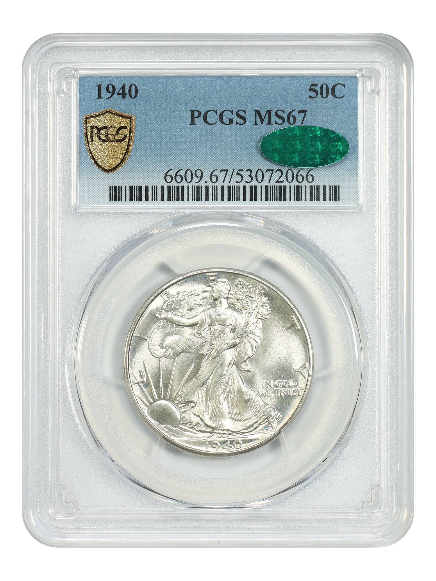 1940 50C PCGS/CAC MS67