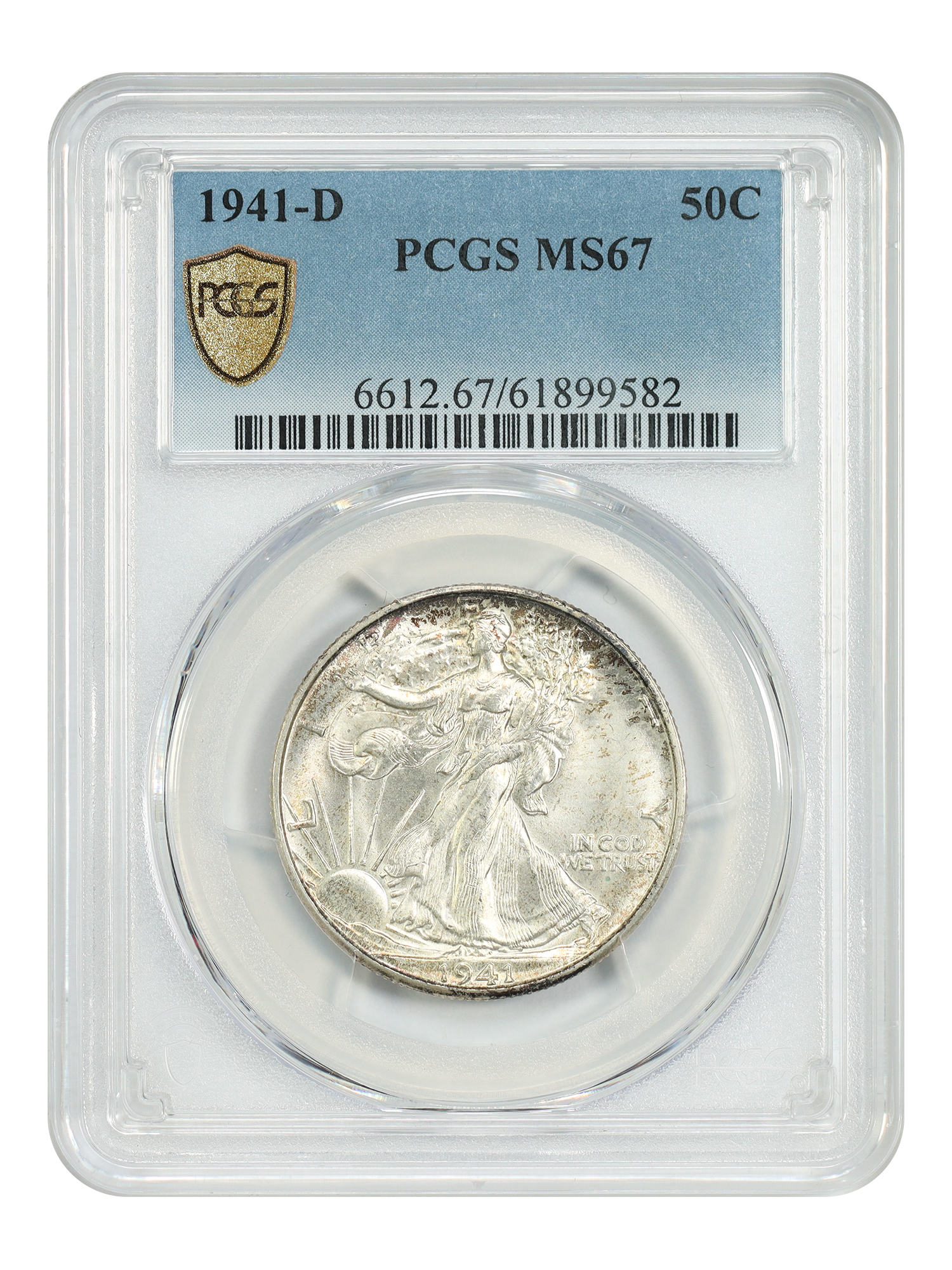 1941-D 50C PCGS MS67