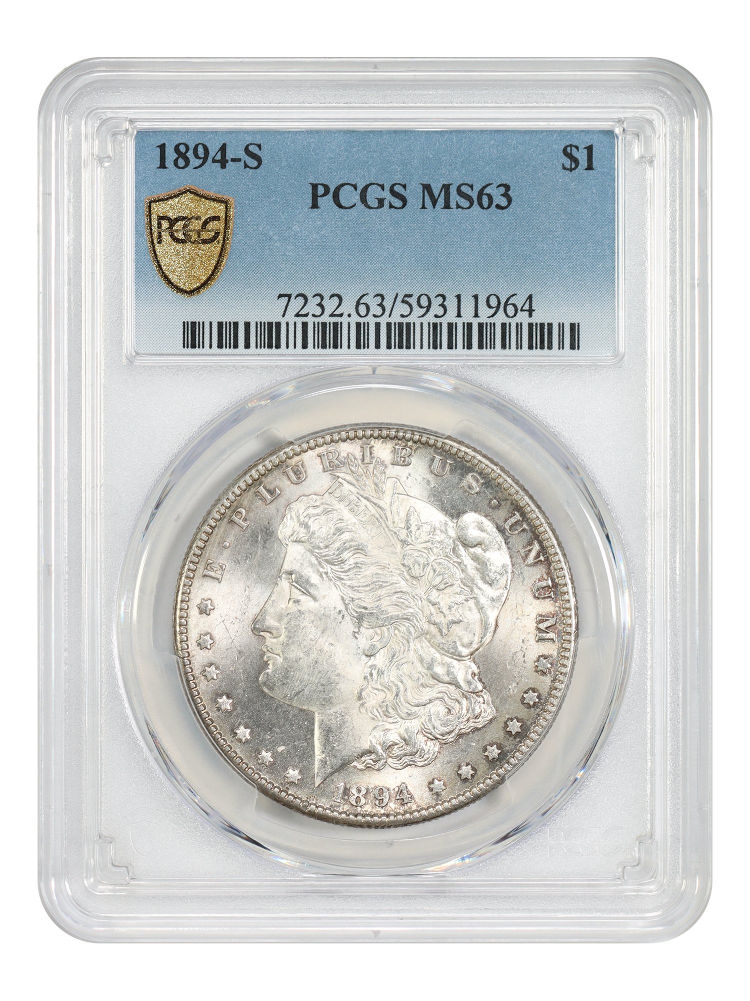 1894-S $1 PCGS MS63