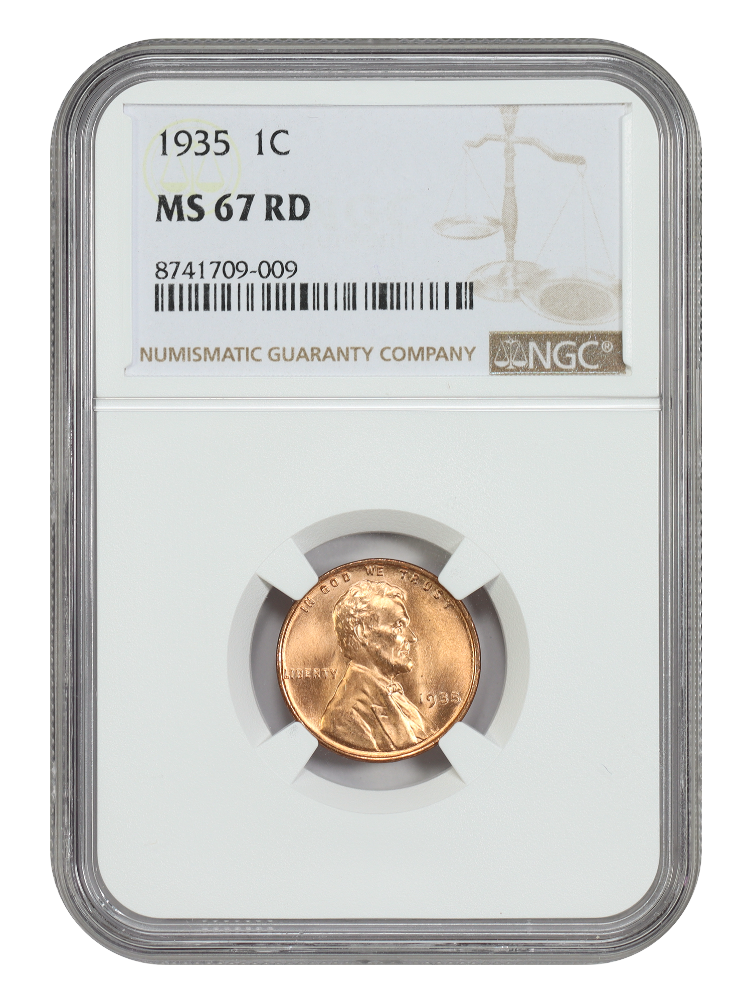 1935 1C NGC MS67RD