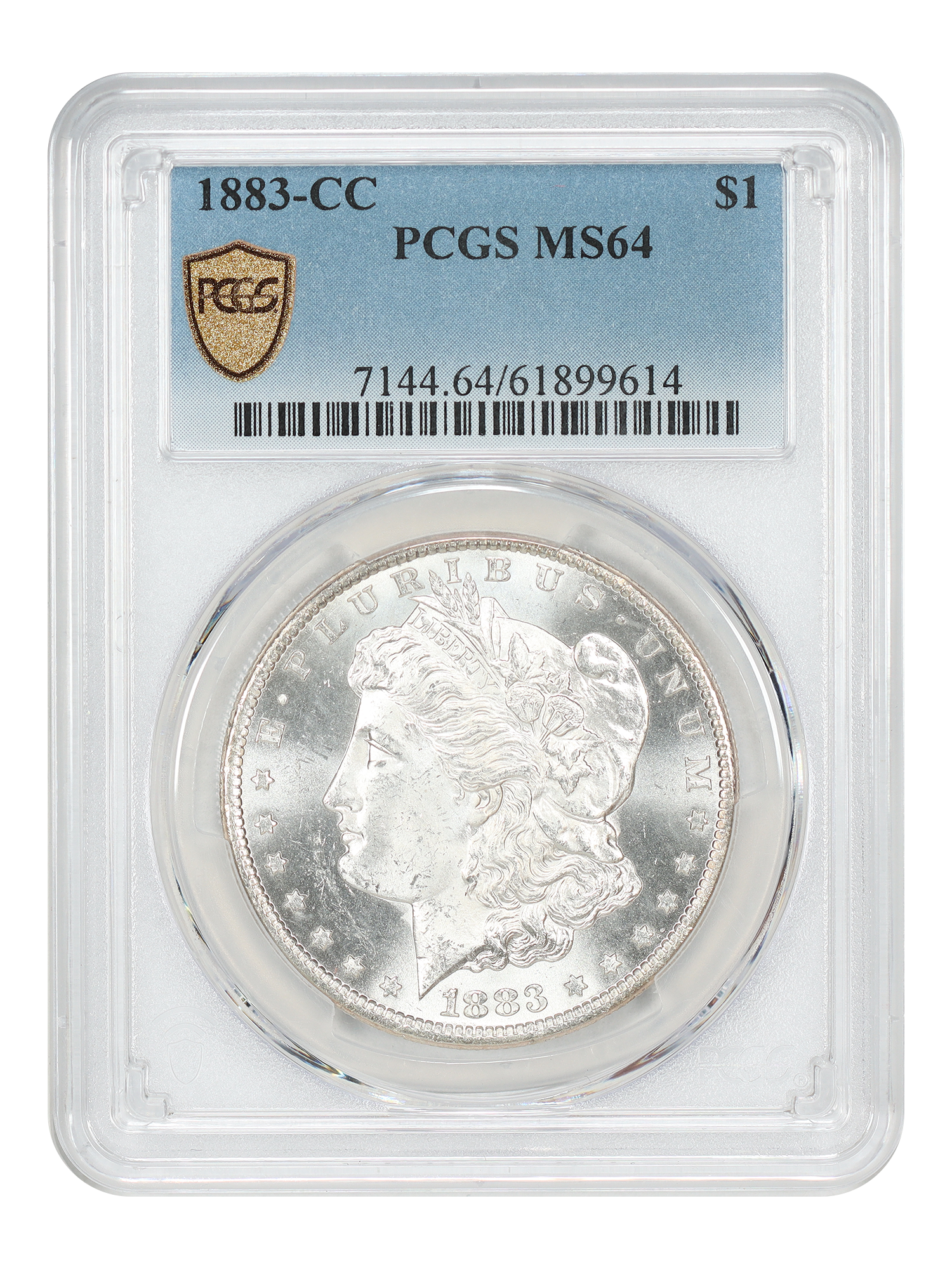 1883-CC $1 PCGS MS64