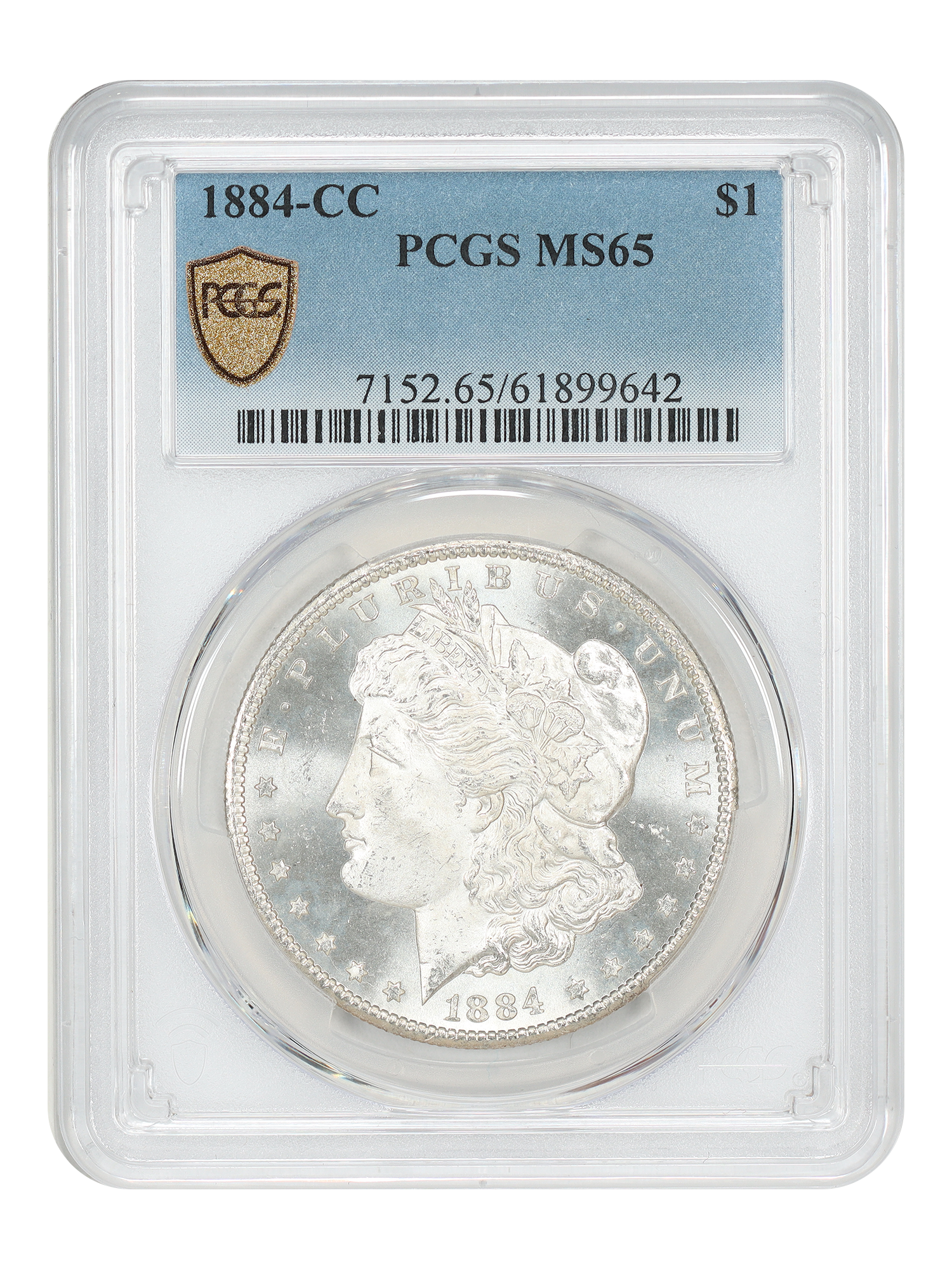 1884-CC $1 PCGS MS65