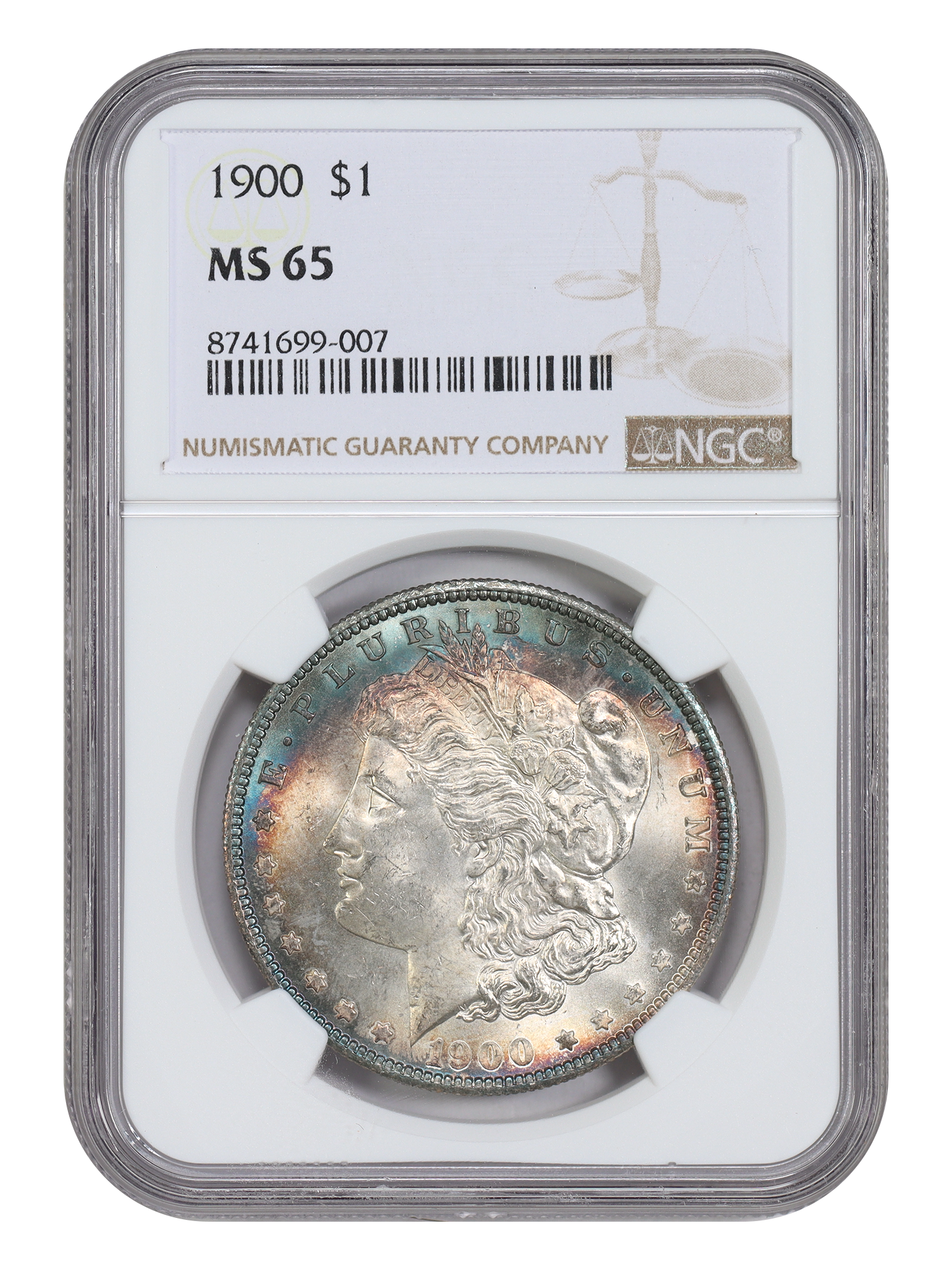 1900 $1 NGC MS65
