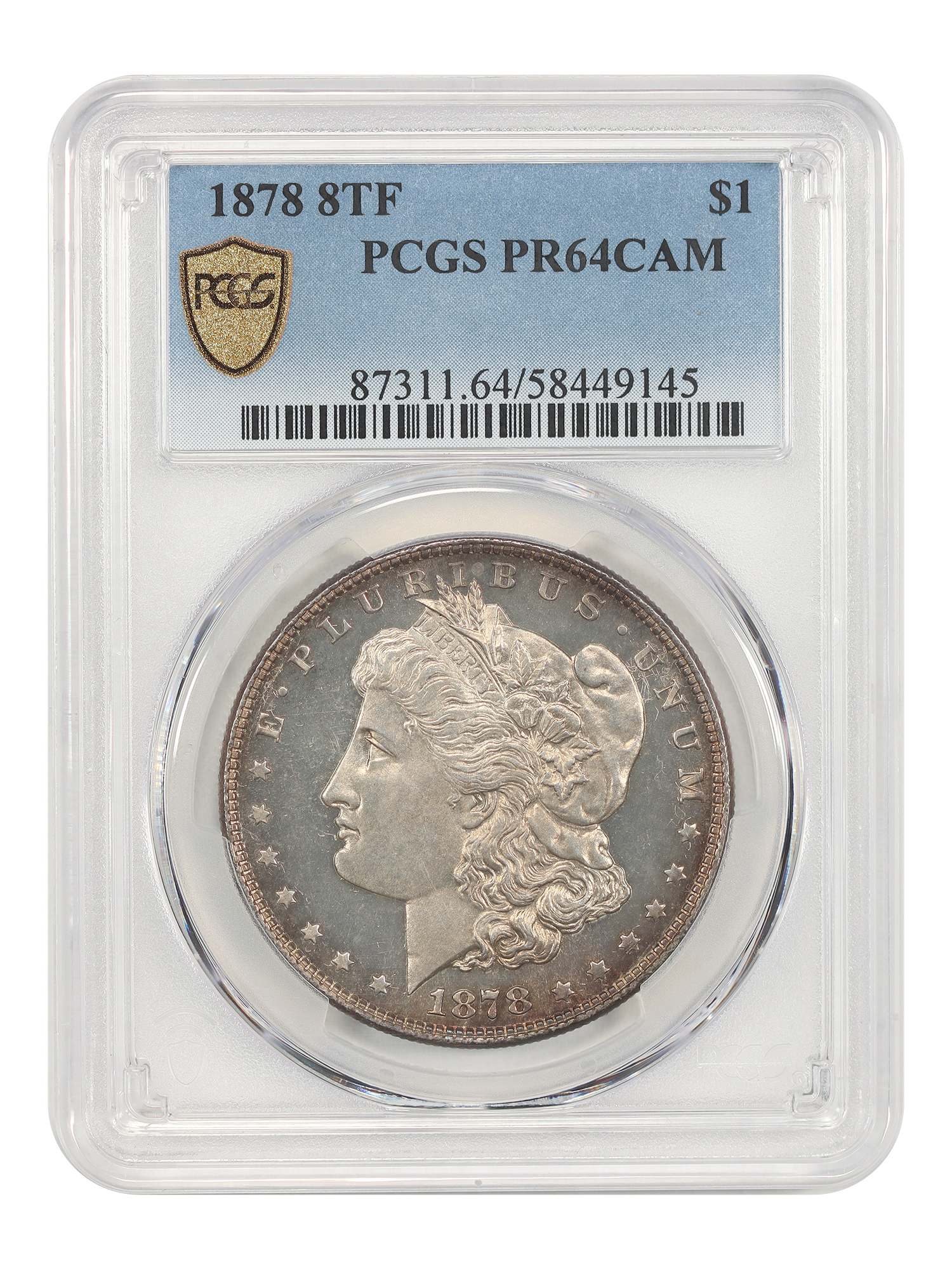 1878 8TF $1 PCGS PR64CAM