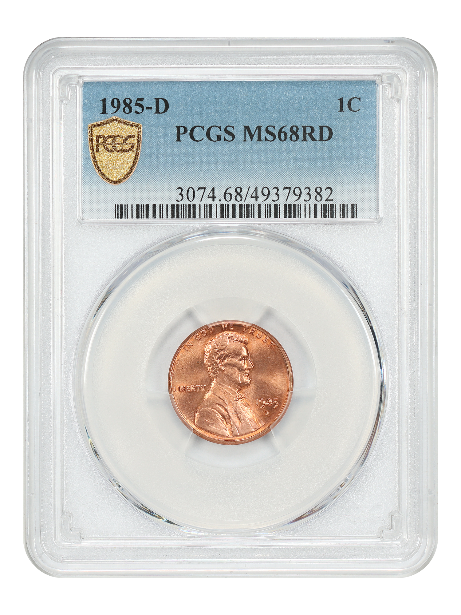 1985-D 1C PCGS MS68RD