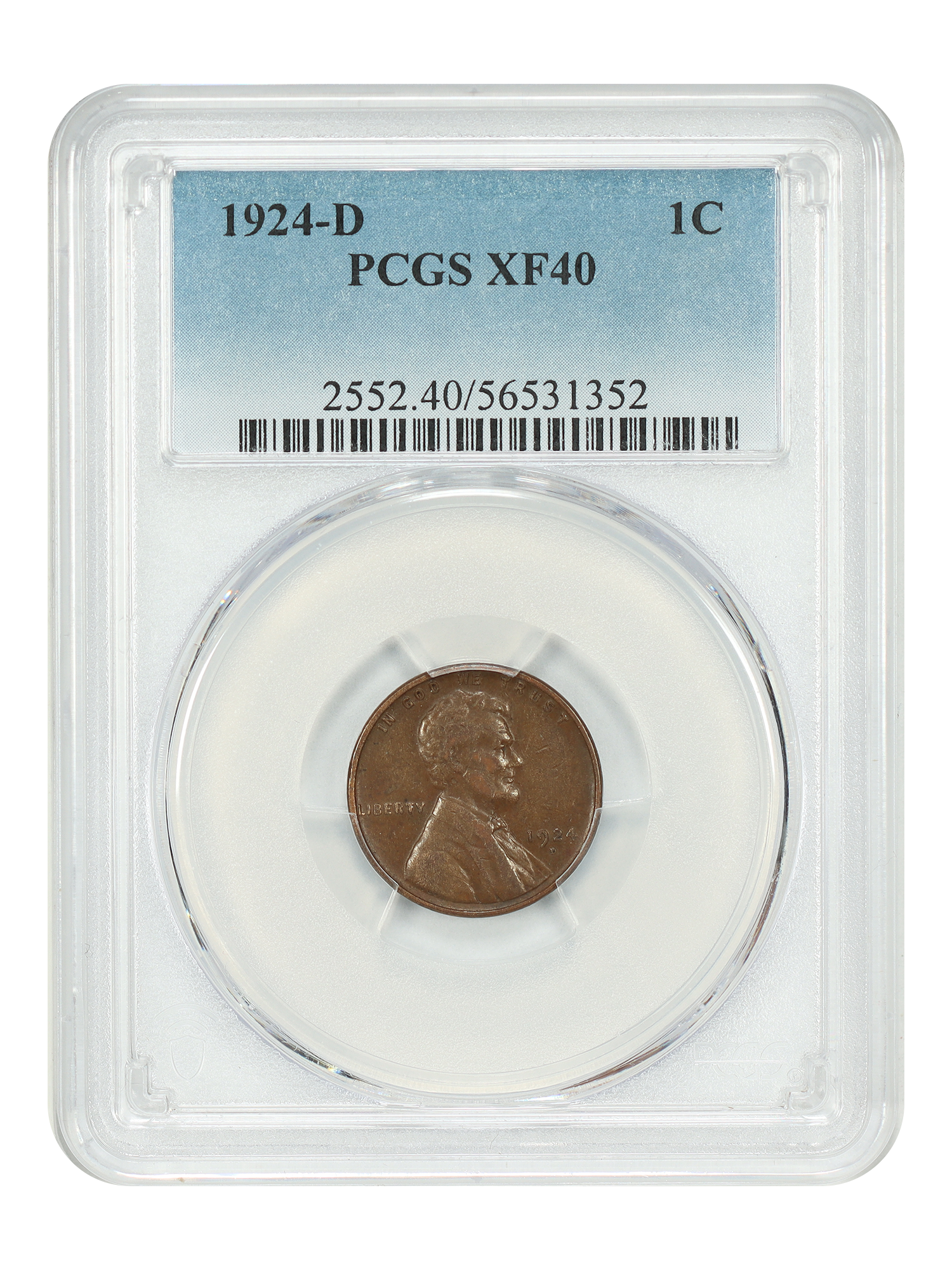 1924-D 1C PCGS XF40