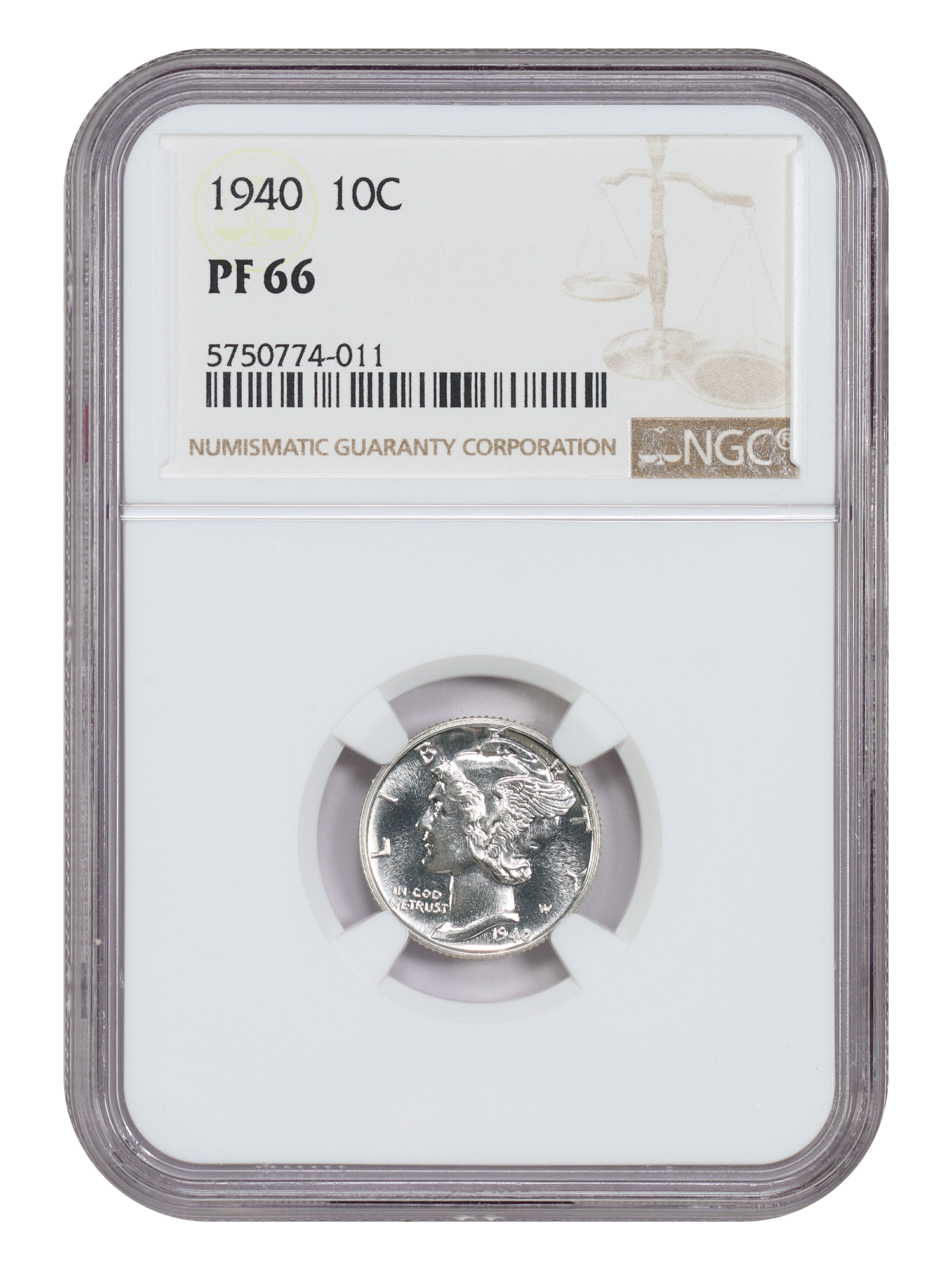 1940 10C NGC PR66
