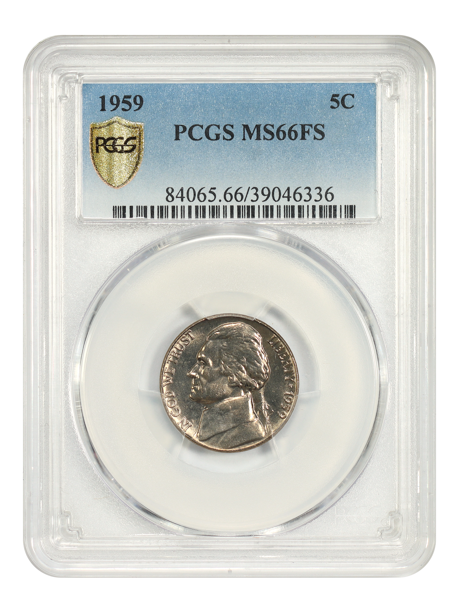 1959 5C PCGS MS66FS