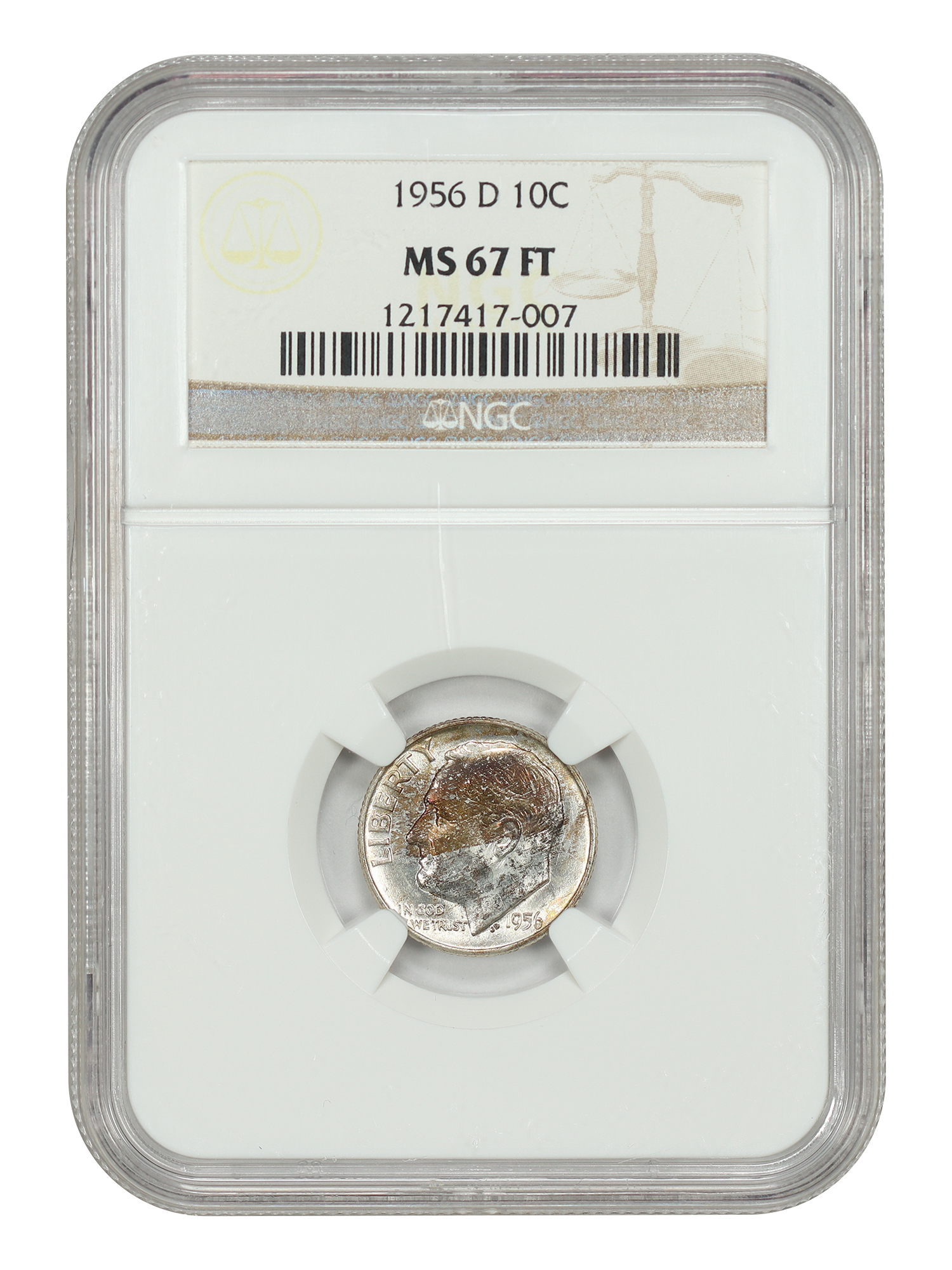 1956-D 10C NGC MS67FB