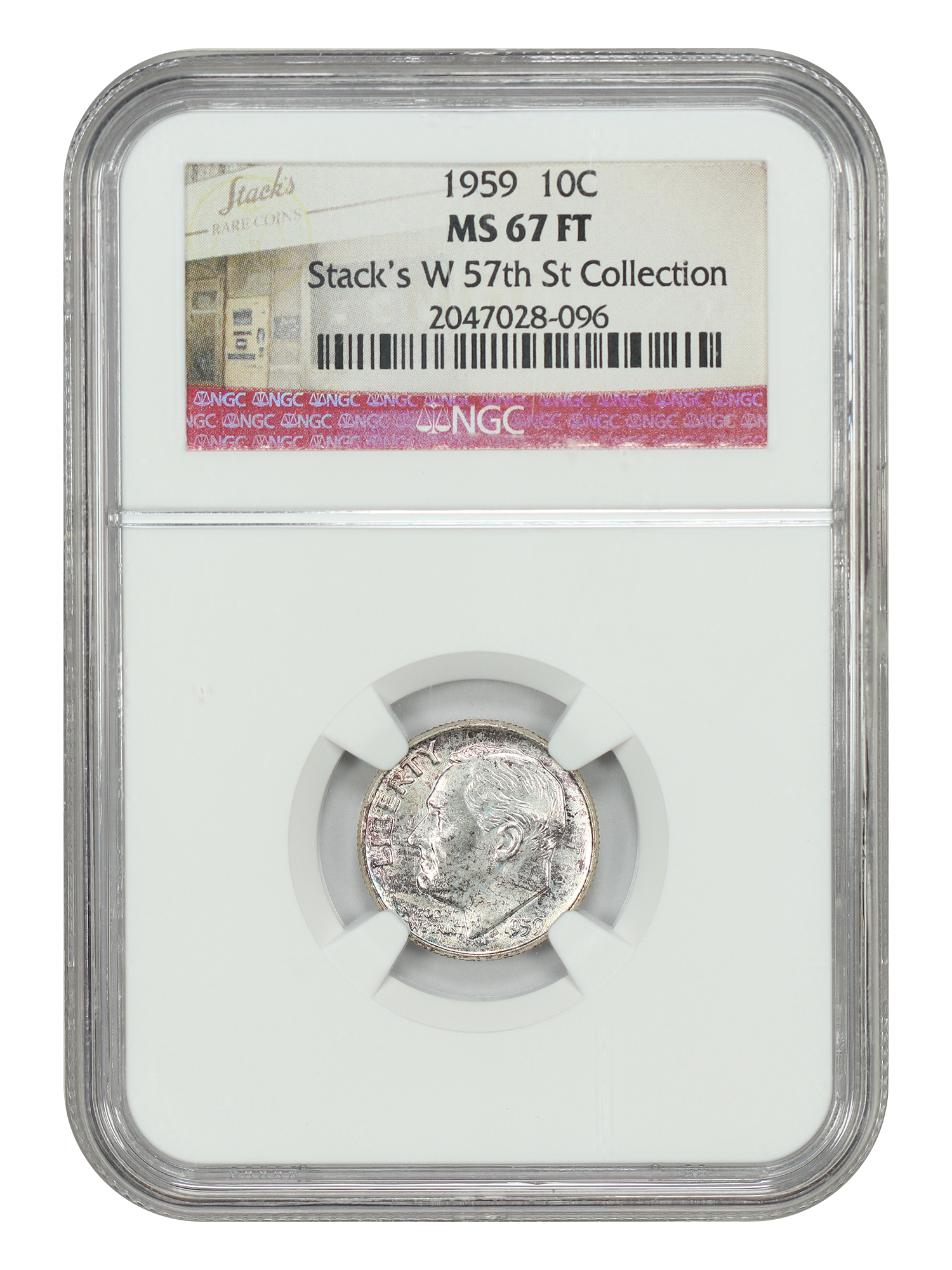 1959 10C NGC MS67FB