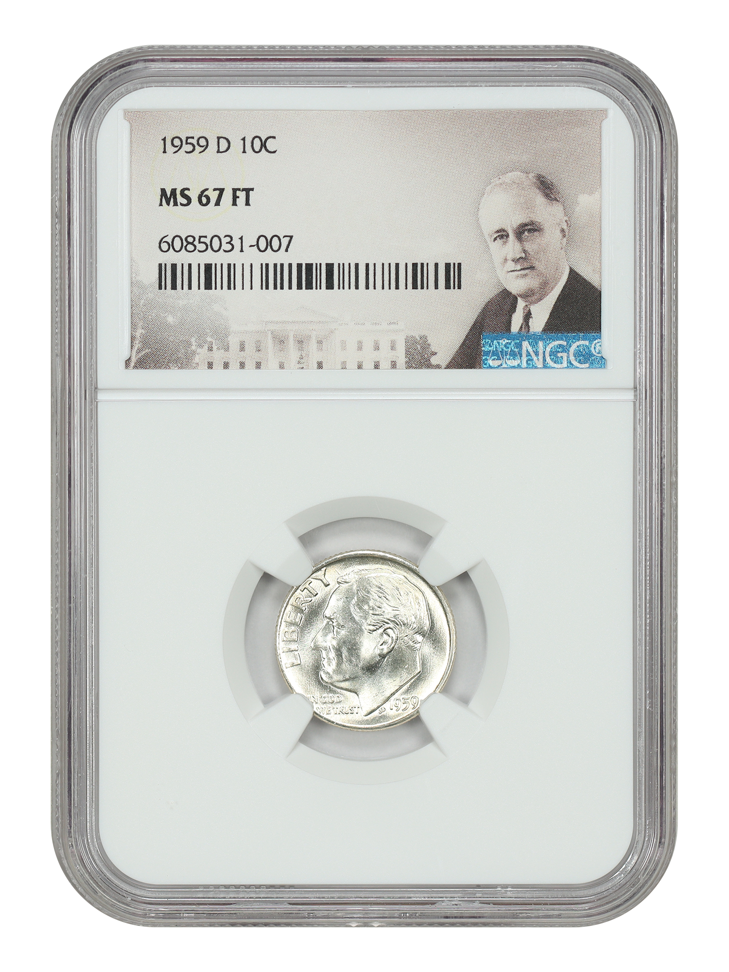 1959-D 10C NGC MS67FB