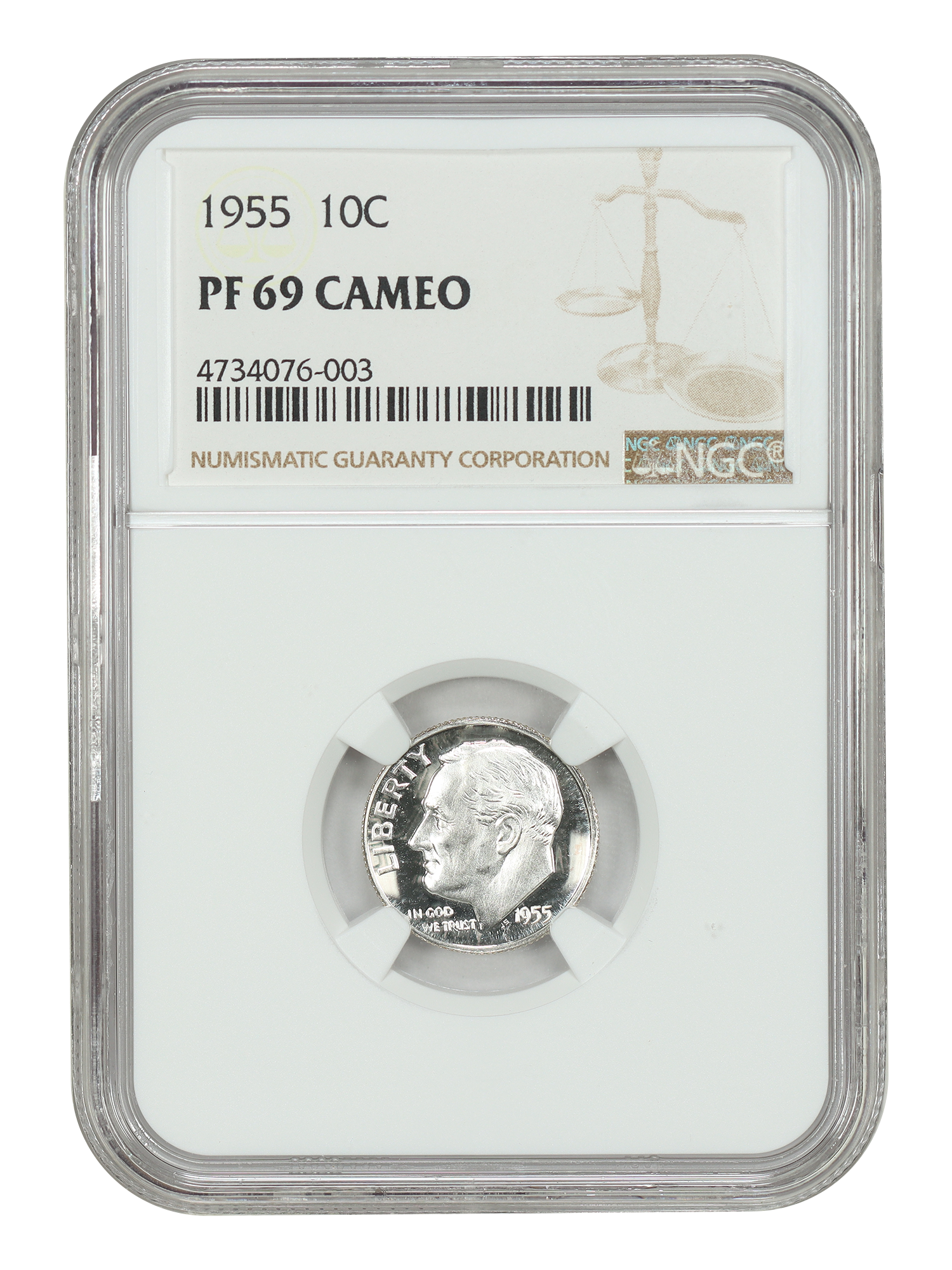 1955 10C NGC PR69CAM