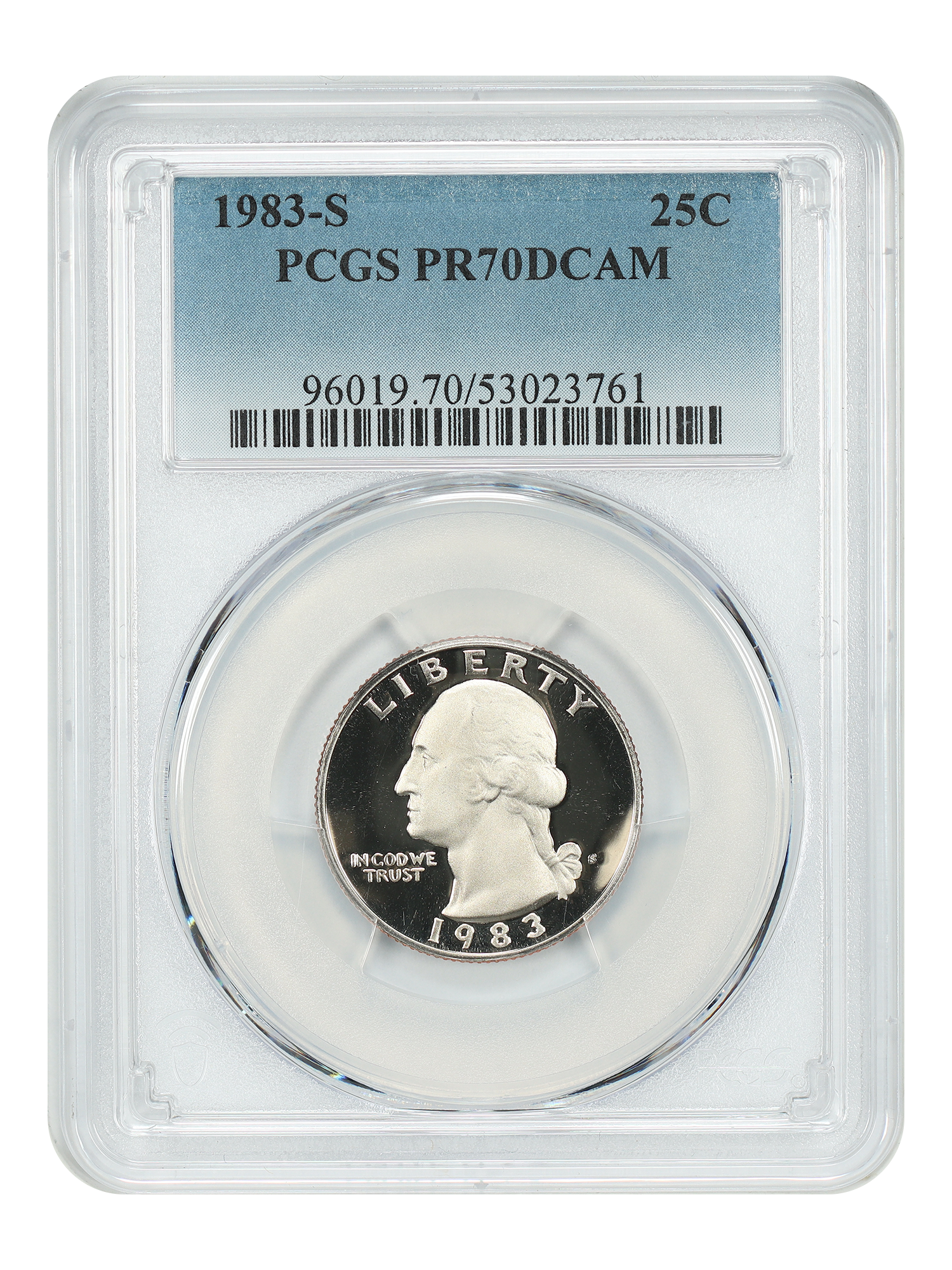 1983-S 25C PCGS PR70DCAM