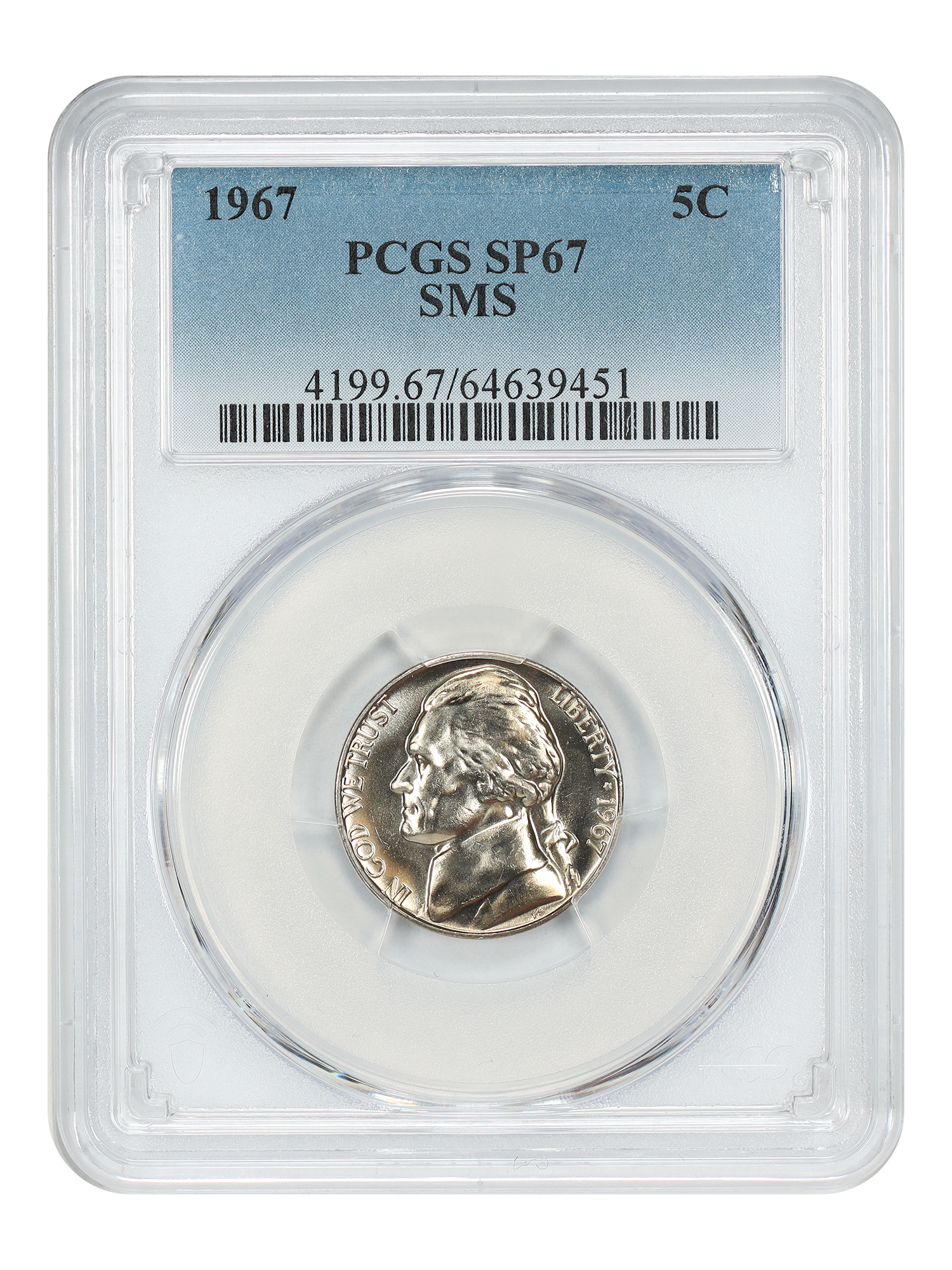 1967 5C PCGS SP67 (Special Mint Set)