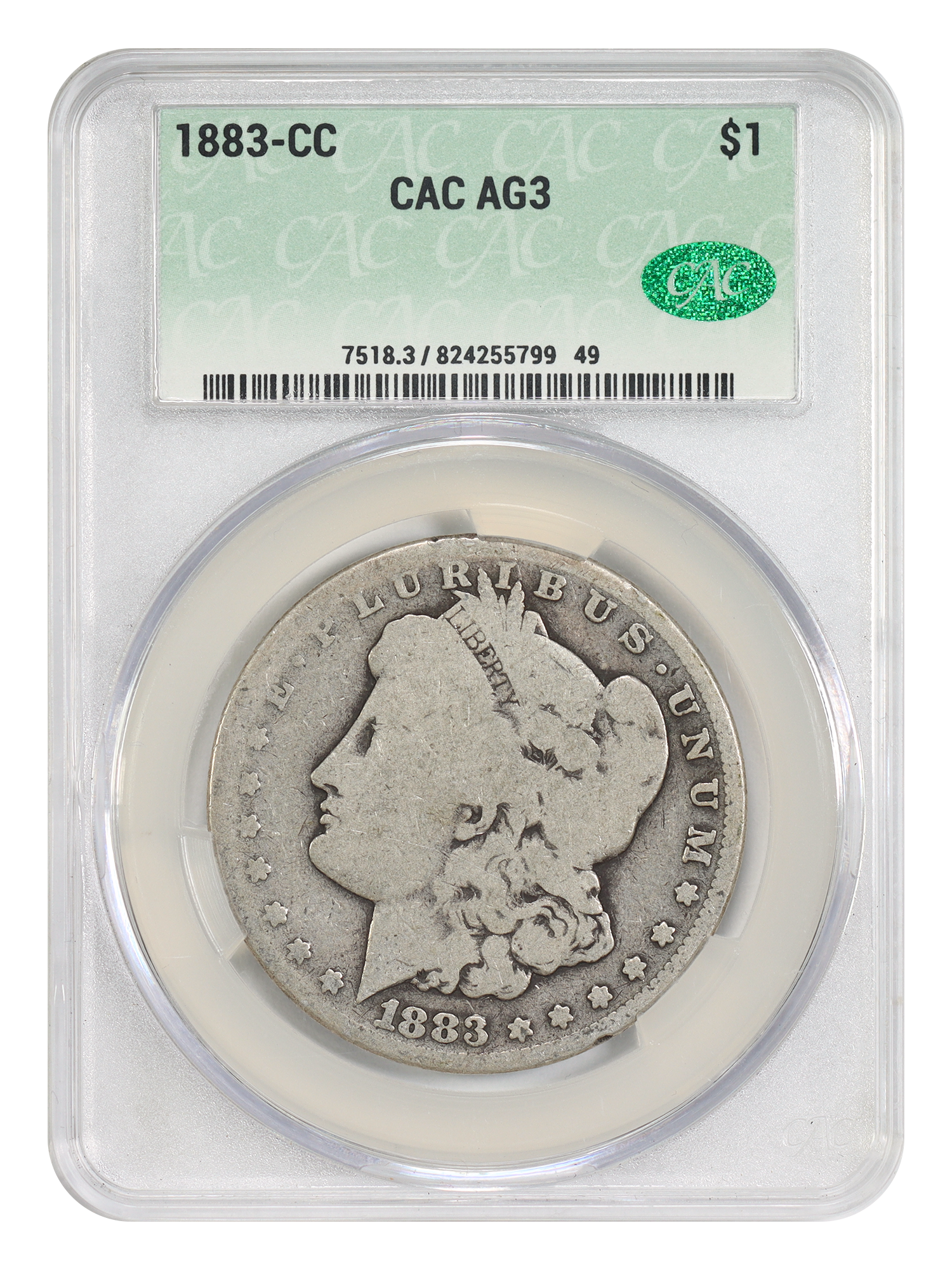1883-CC $1 CACG AG03