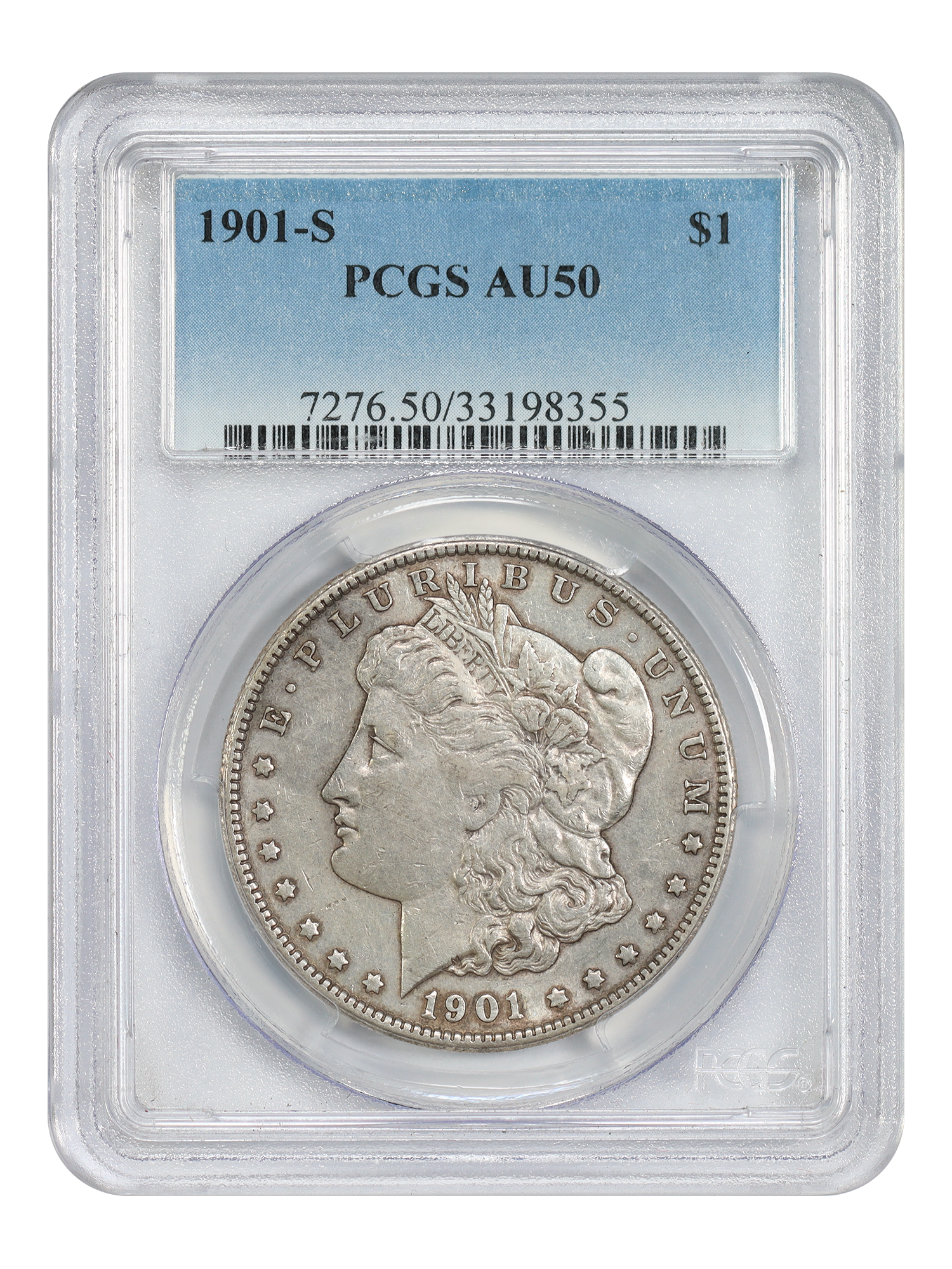 1901-S $1 PCGS AU50
