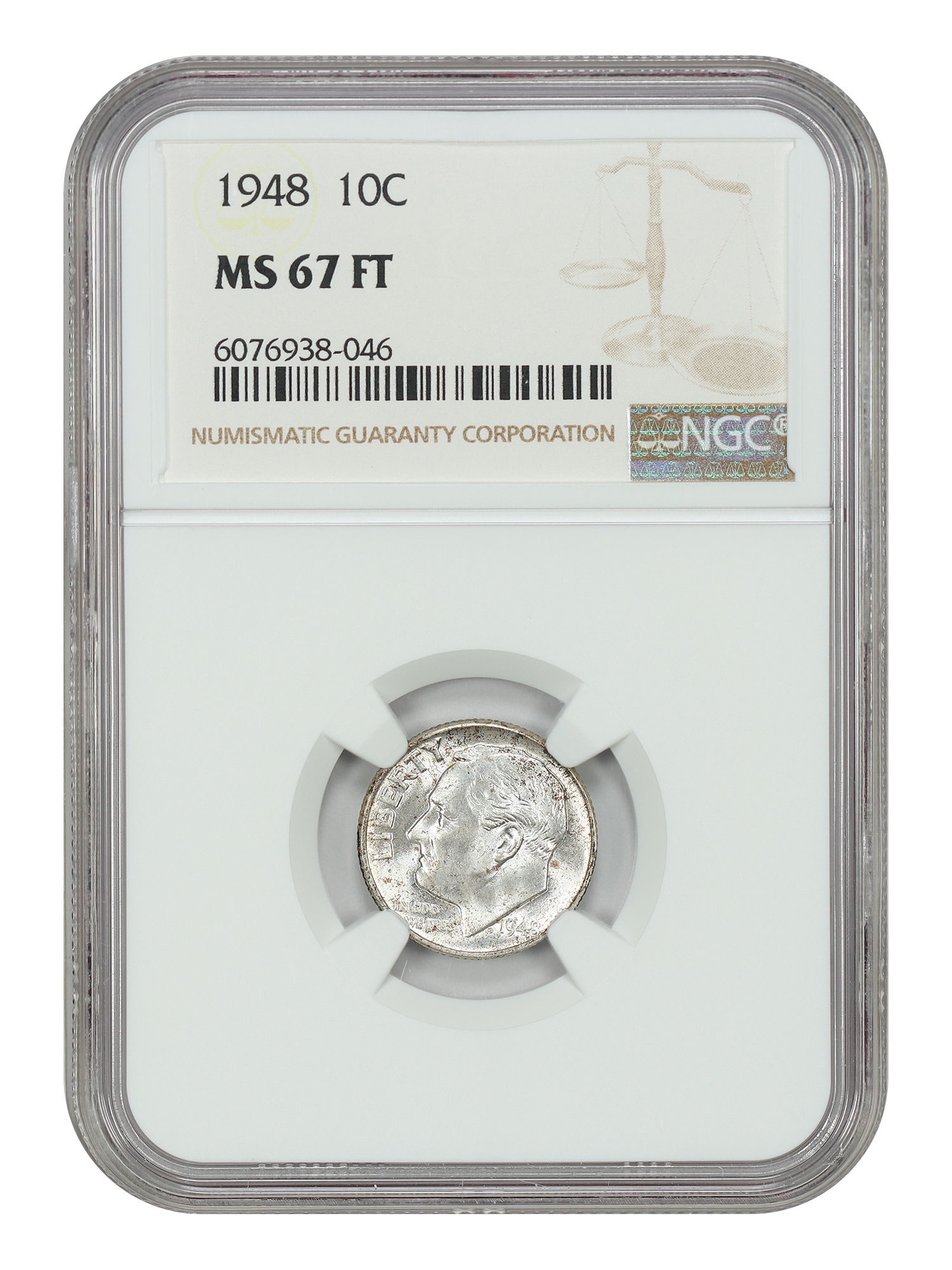 1948 10C NGC MS67FB