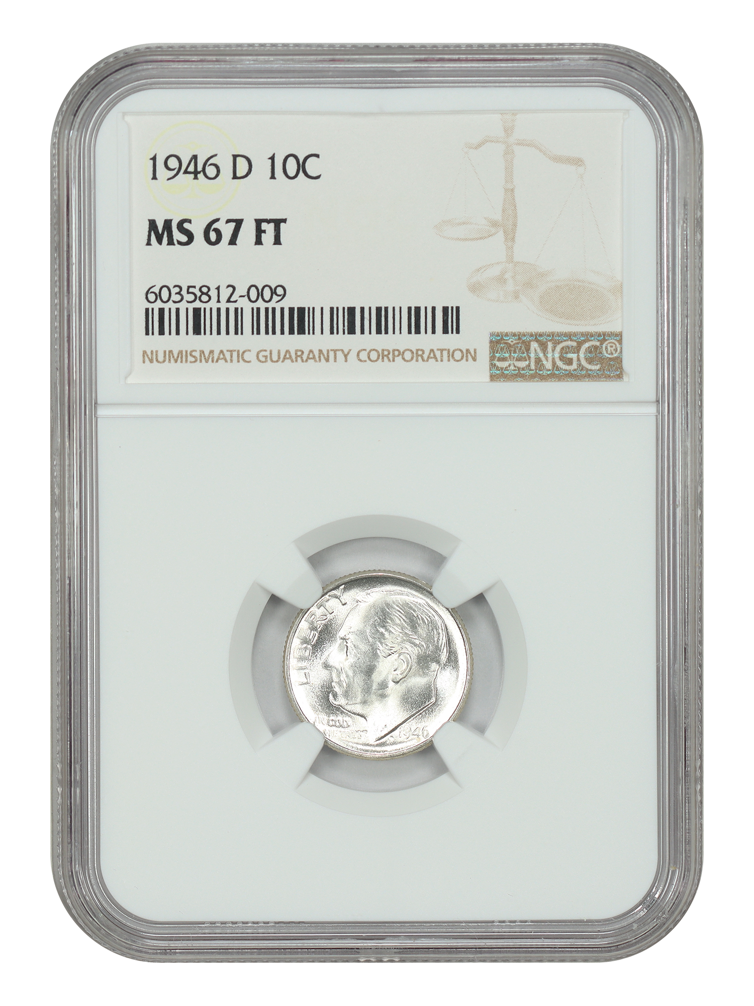 1946-D 10C NGC MS67FB