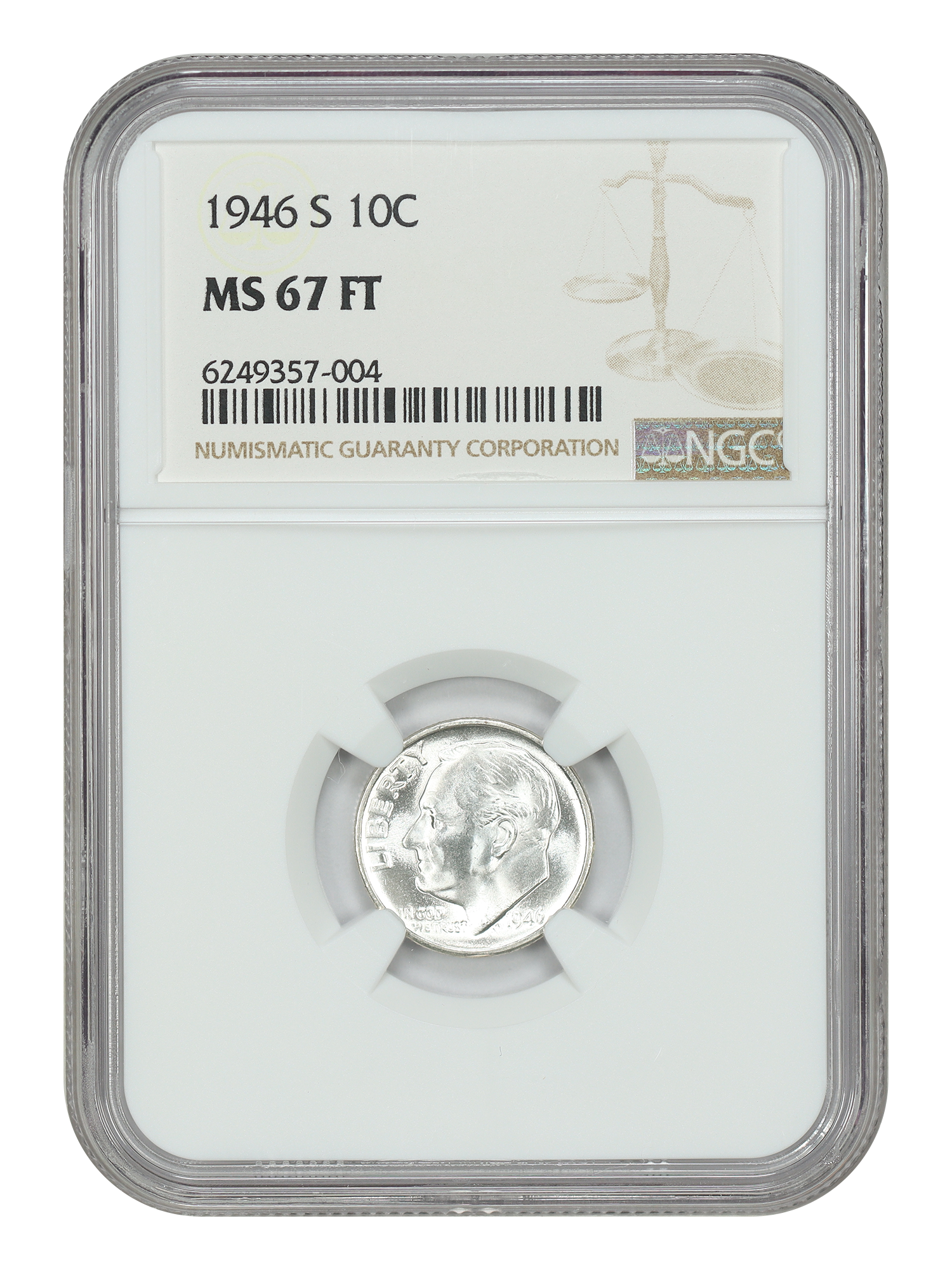 1946-S 10C NGC MS67FB