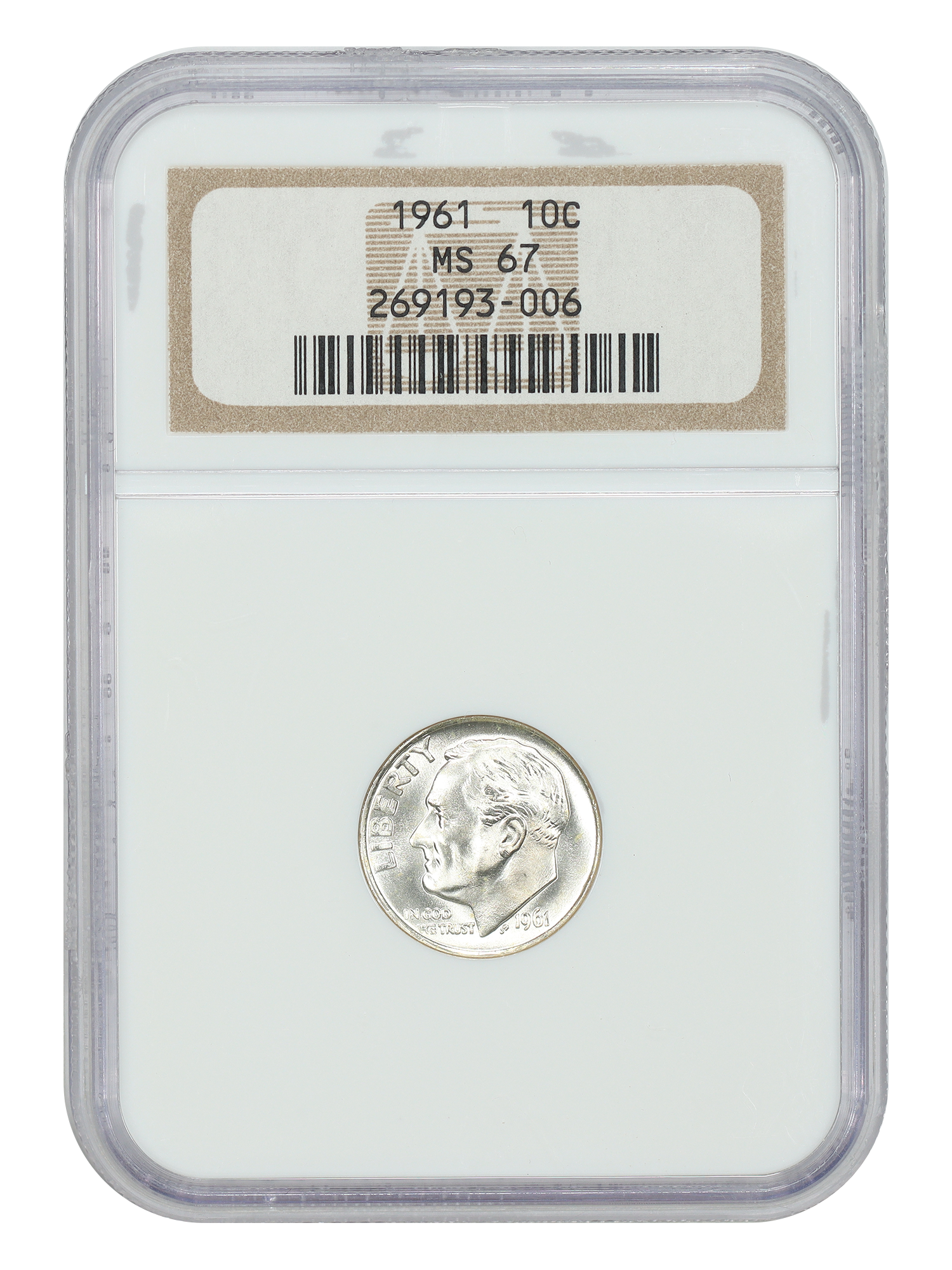 1961 10C NGC MS67