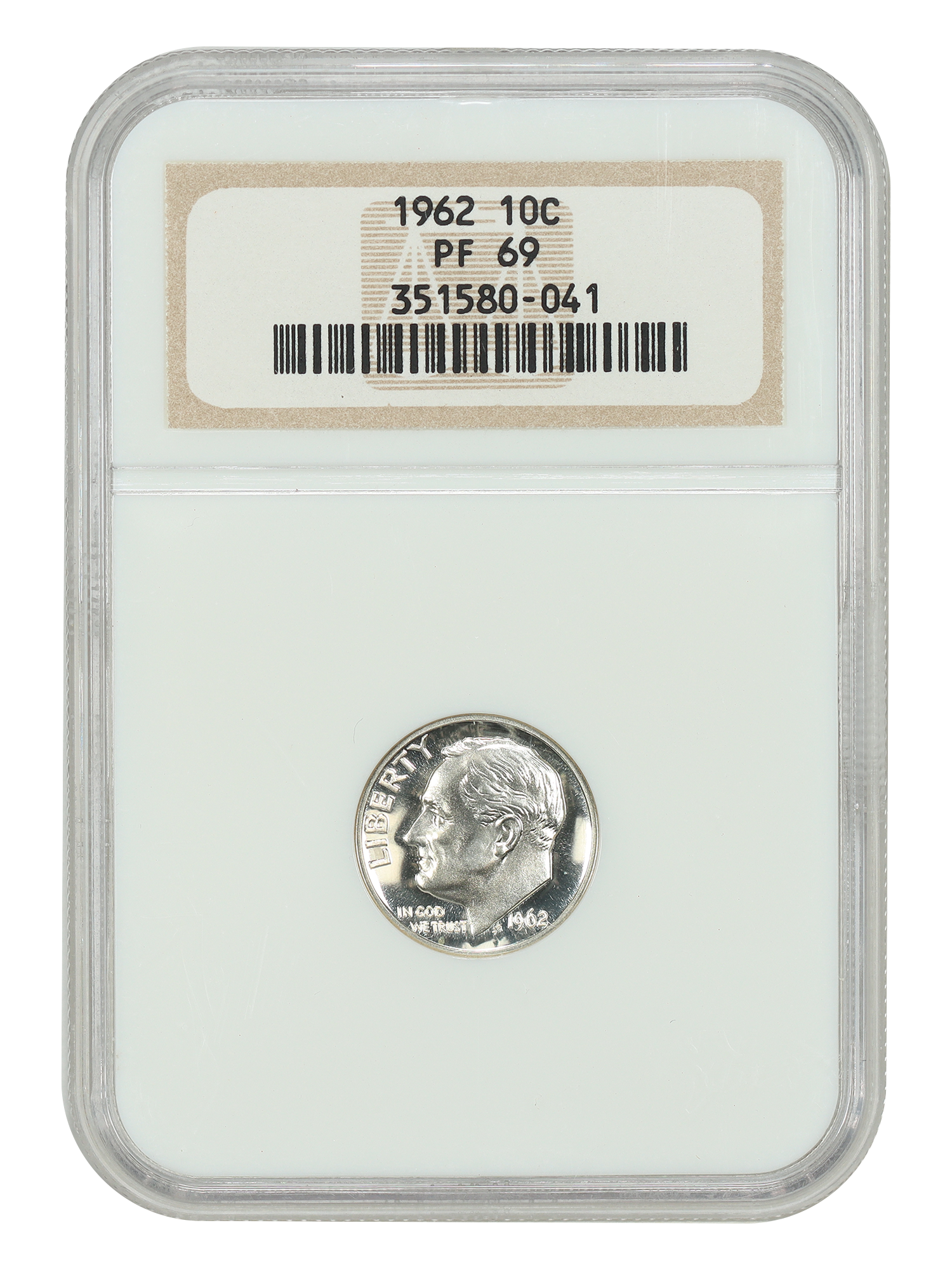 1962 10C NGC PR69