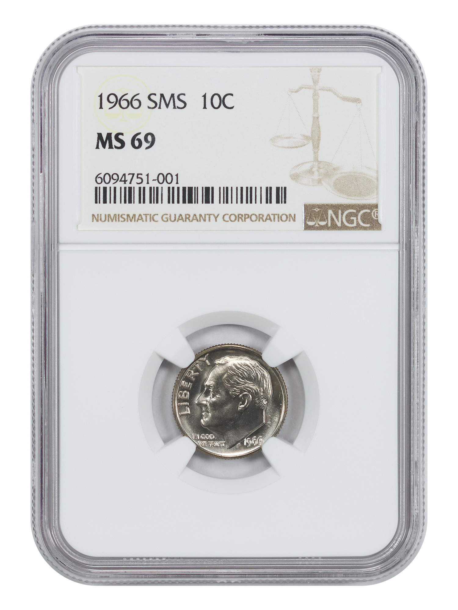 1966 10C NGC SP69 (Special Mint Set)