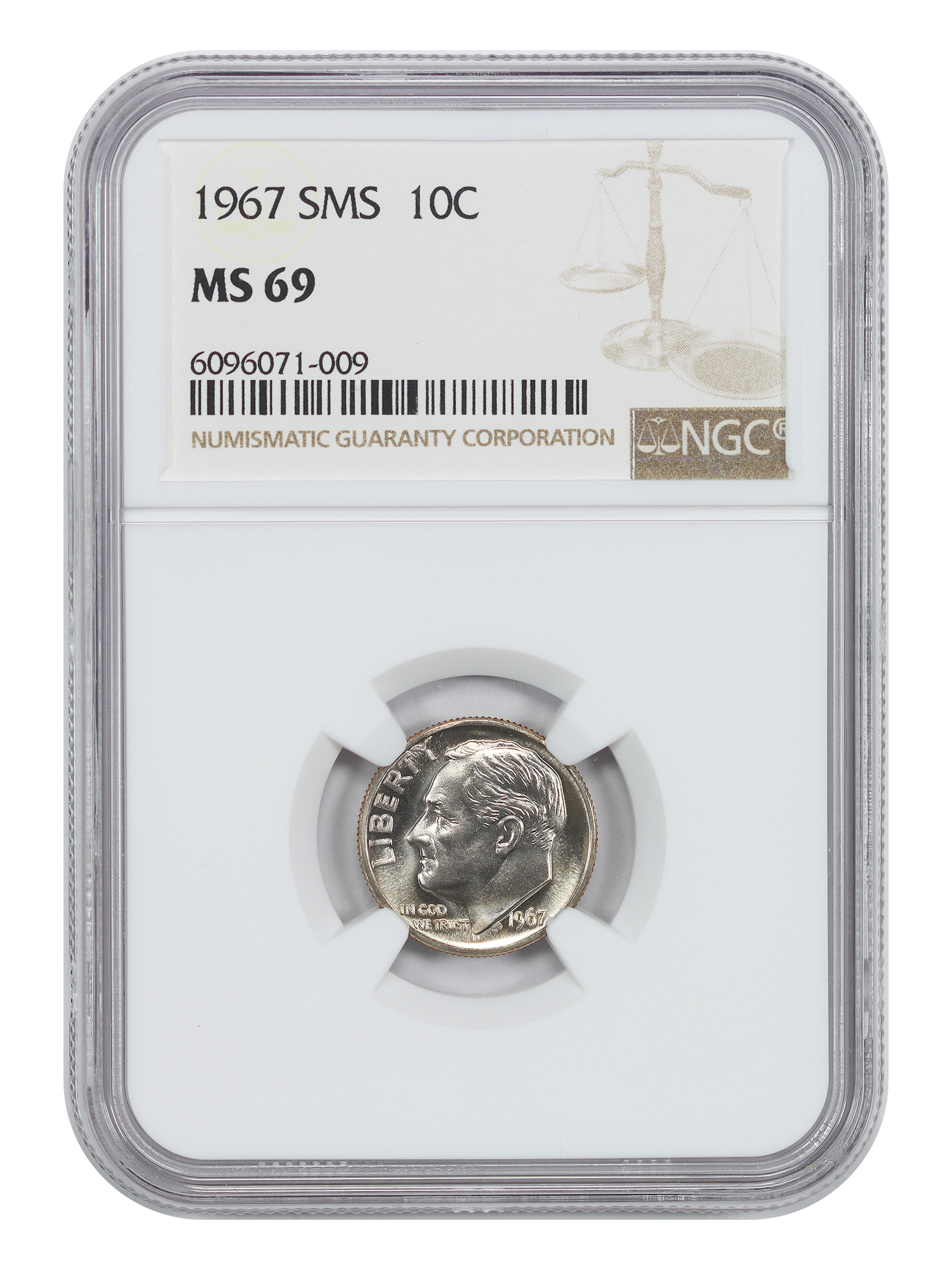 1967 10C NGC SP69 (Special Mint Set)