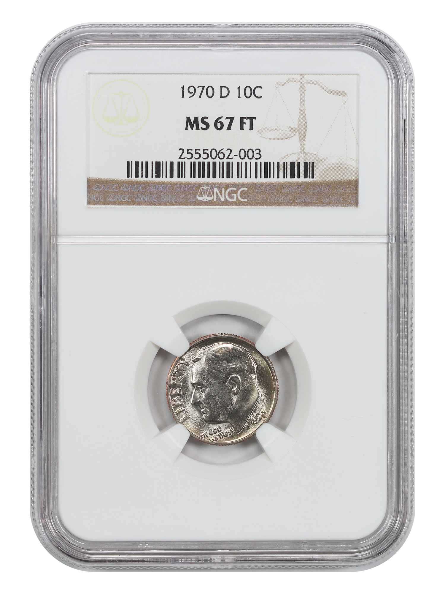 1970-D 10C NGC MS67FB