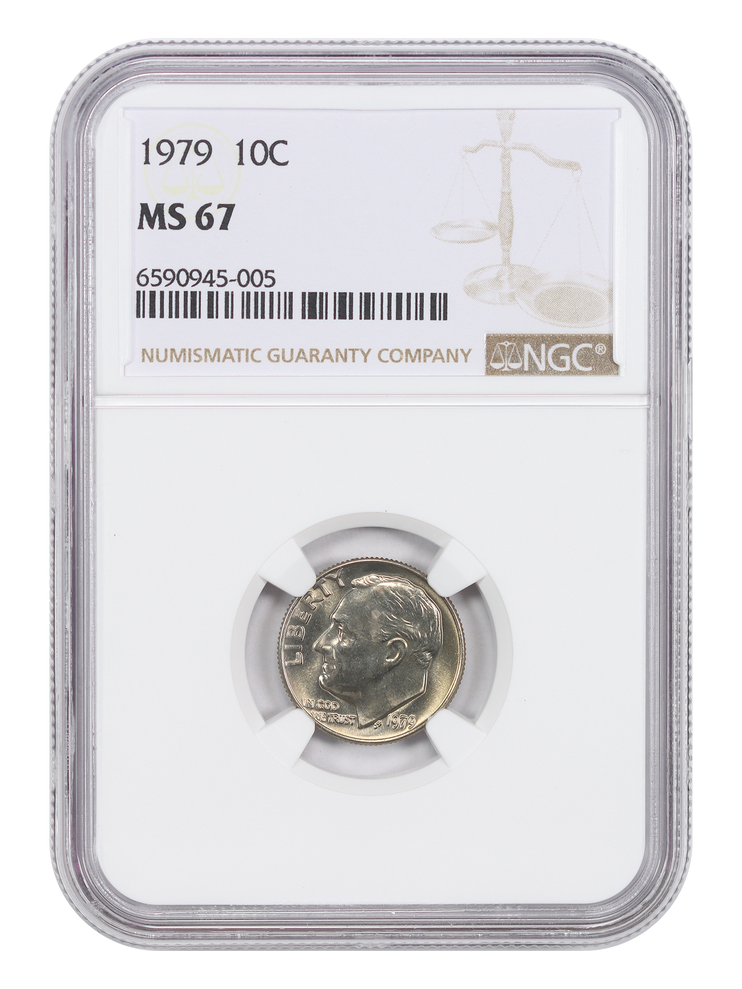 1979 10C NGC MS67