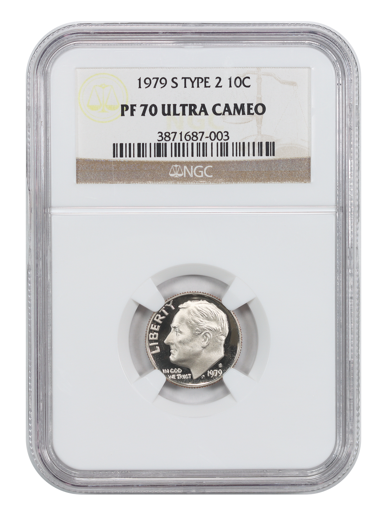 1979-S 10C NGC PR70DCAM (Type 2)