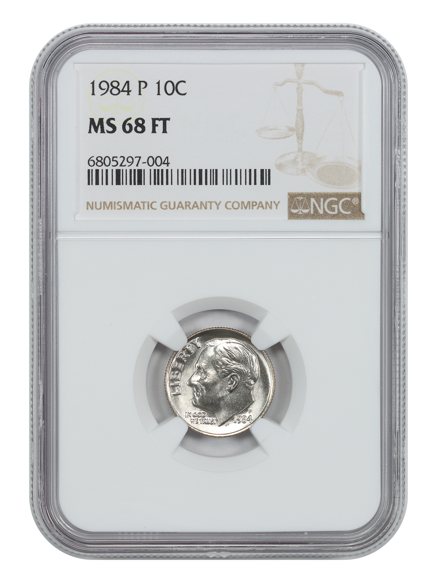 1984-P 10C NGC MS68FB