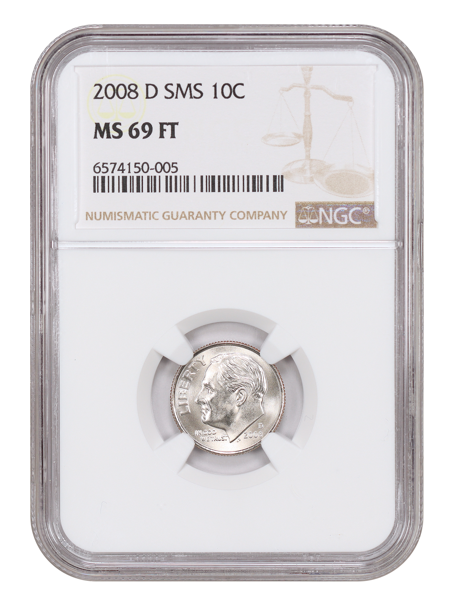 2008-D 10C NGC MS69FB (Special Mint Set)