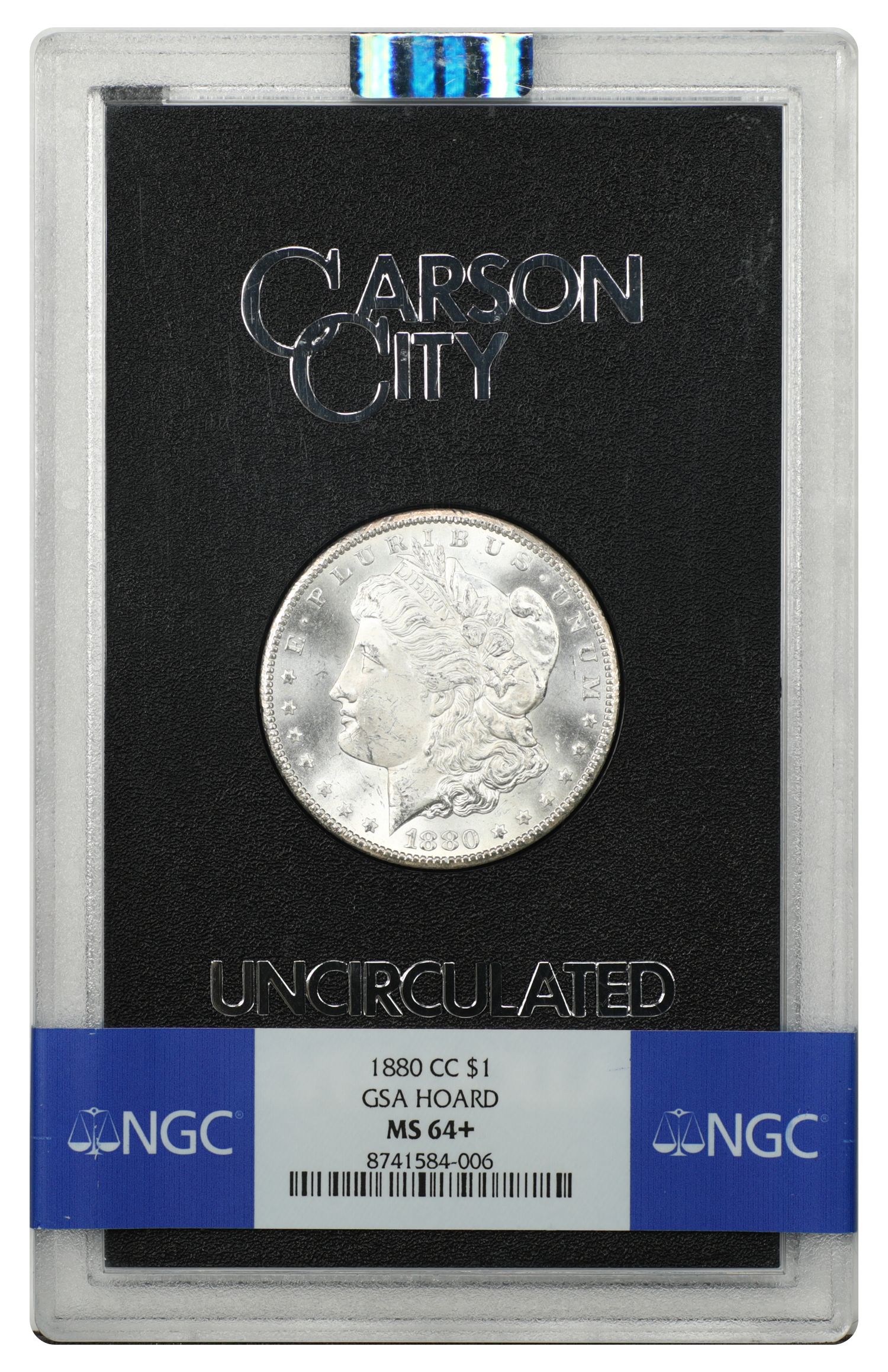 GSA: 1880-CC $1 NGC MS64+