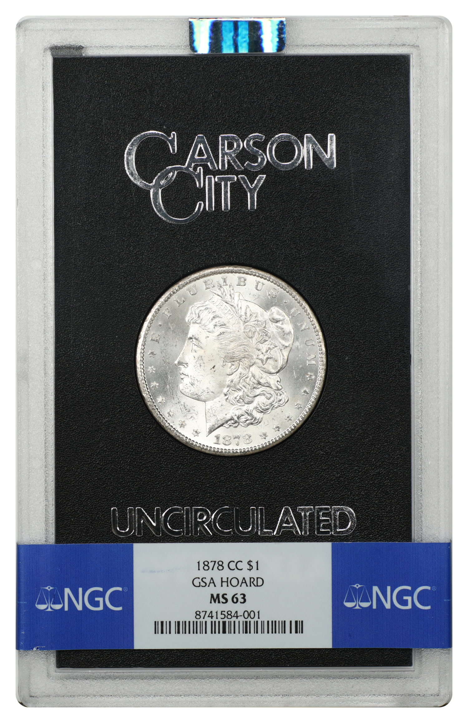 GSA: 1878-CC $1 NGC MS63
