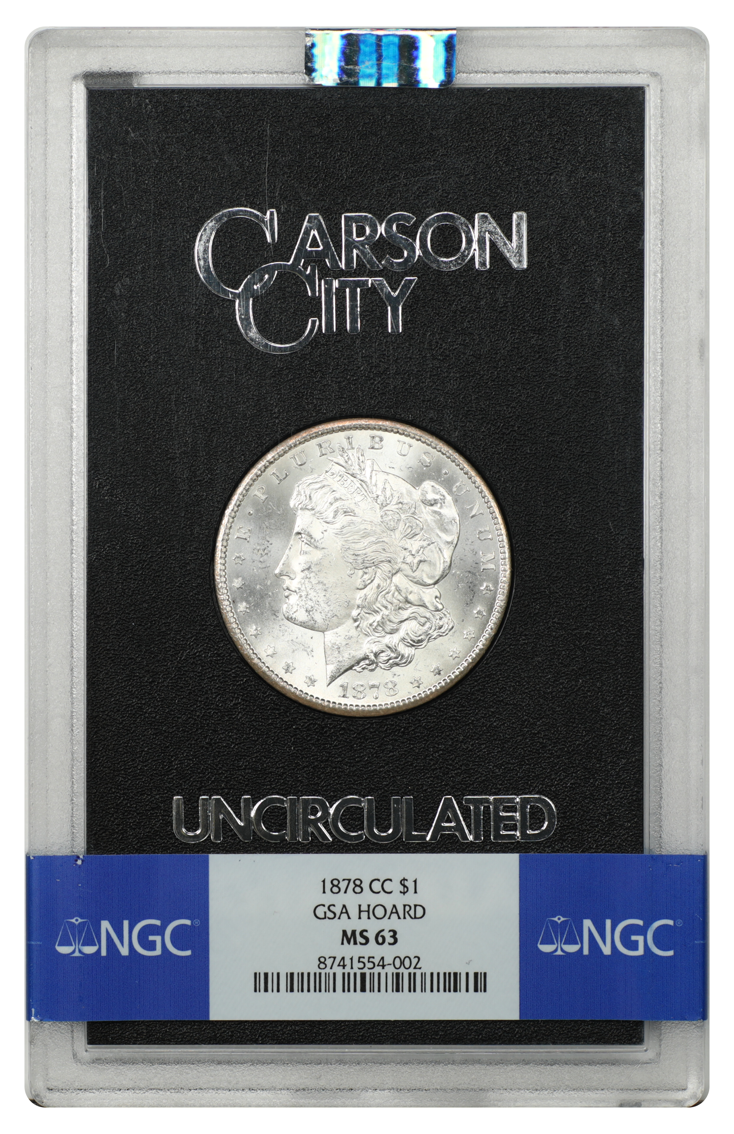 GSA: 1878-CC $1 NGC MS63