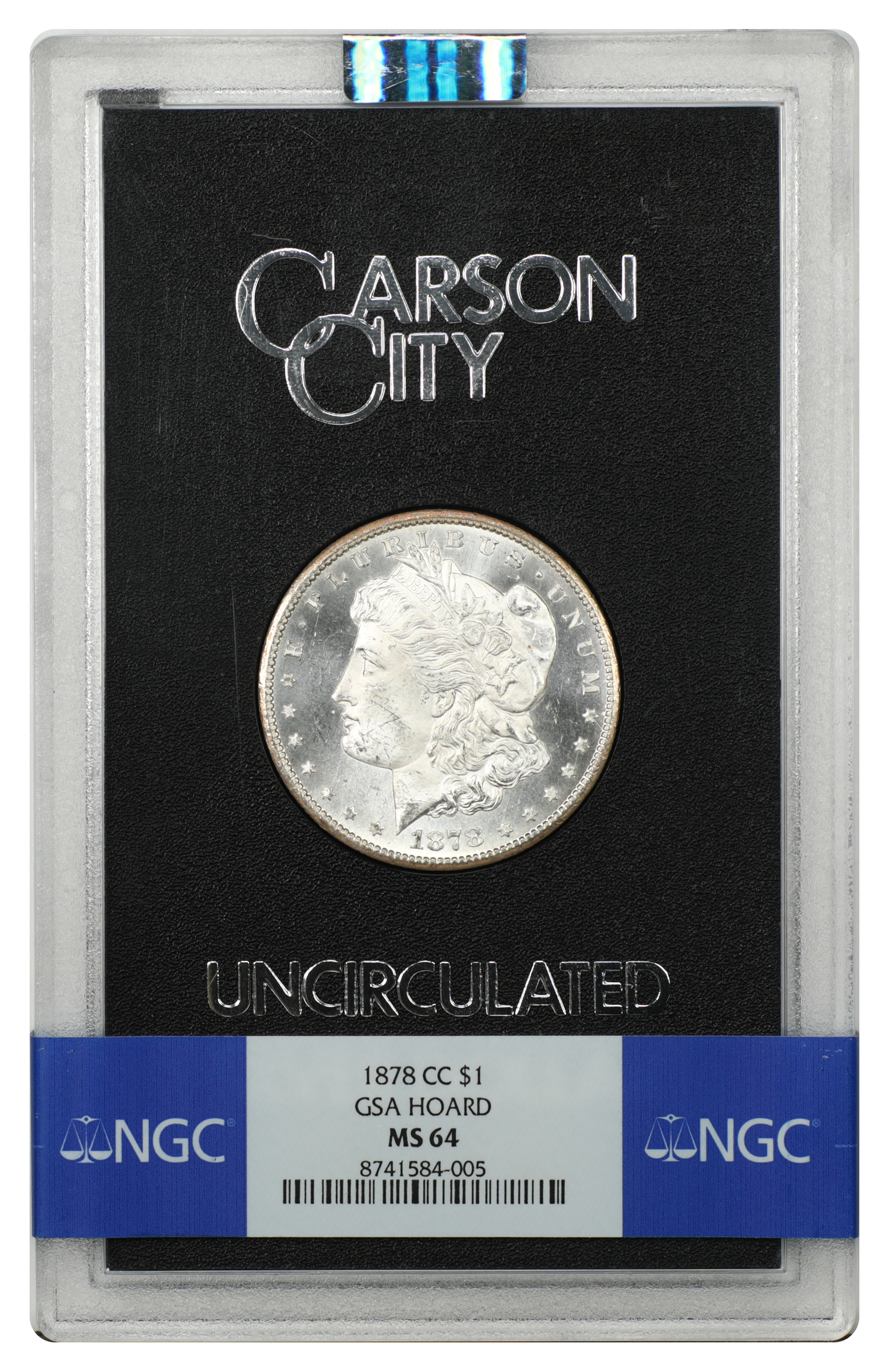 GSA: 1878-CC $1 NGC MS64