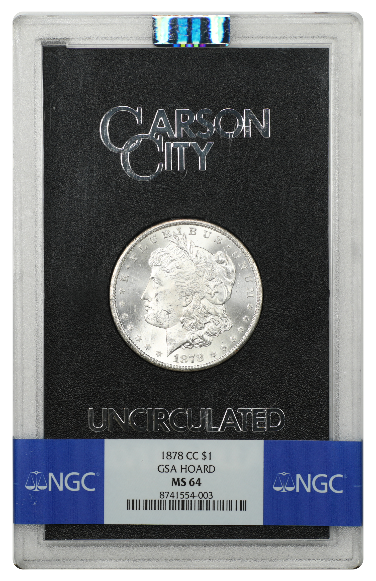 GSA: 1878-CC $1 NGC MS64