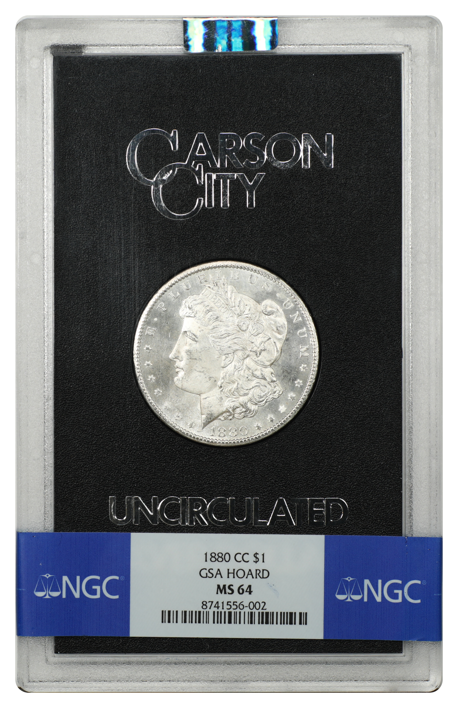 GSA: 1880-CC $1 NGC MS64