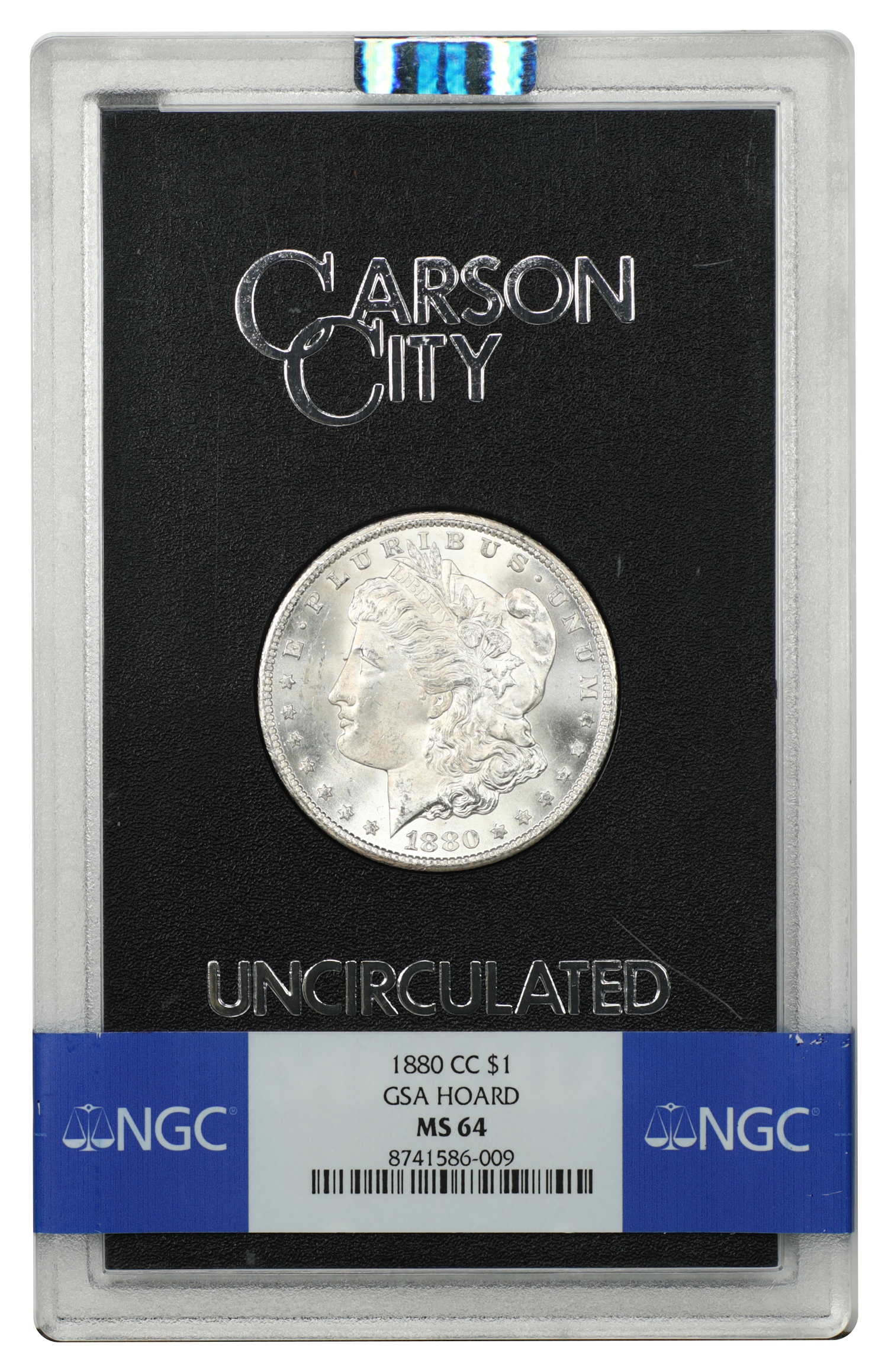 GSA: 1880-CC $1 NGC MS64