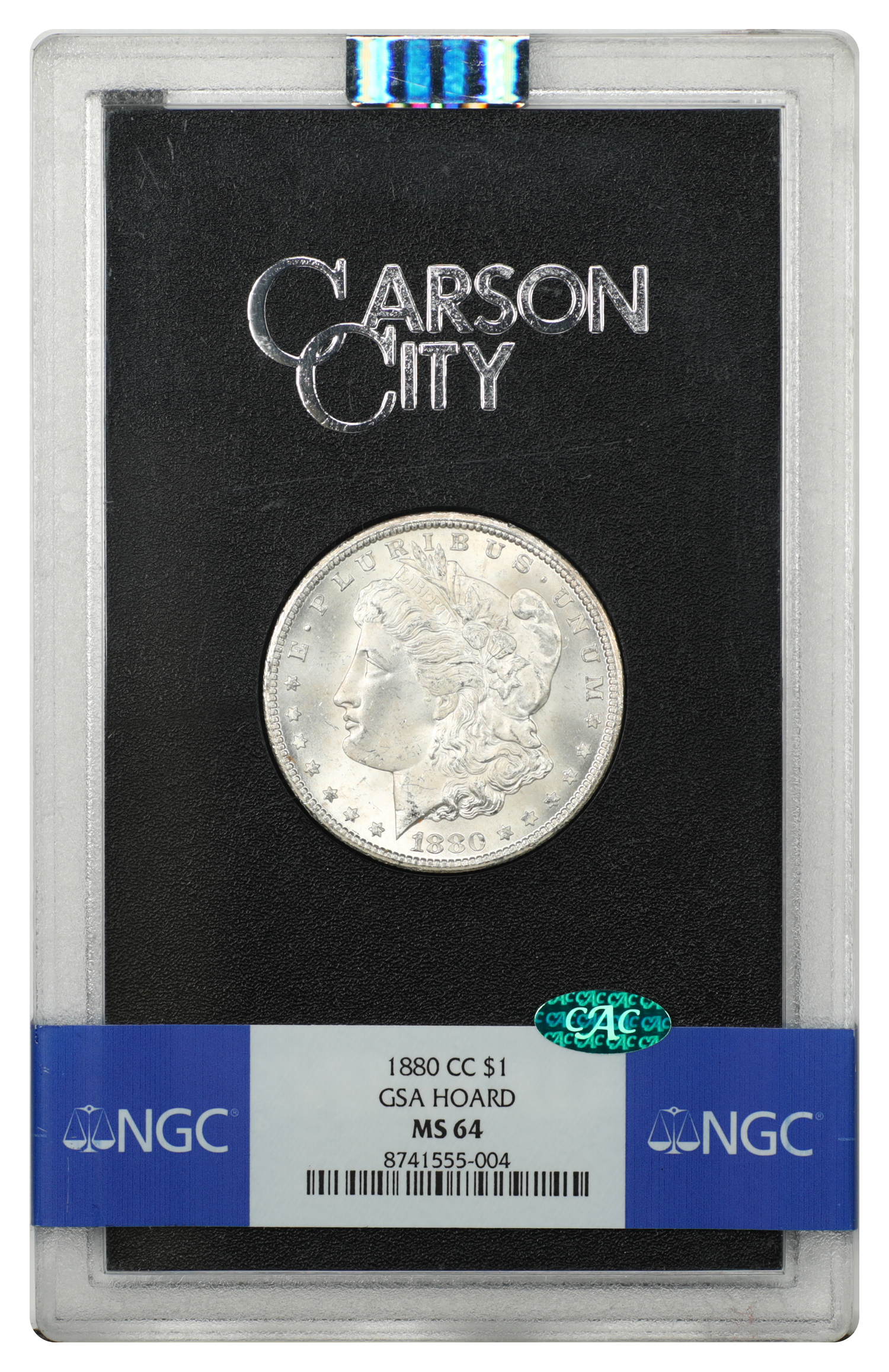 GSA: 1880-CC $1 NGC/CAC MS64